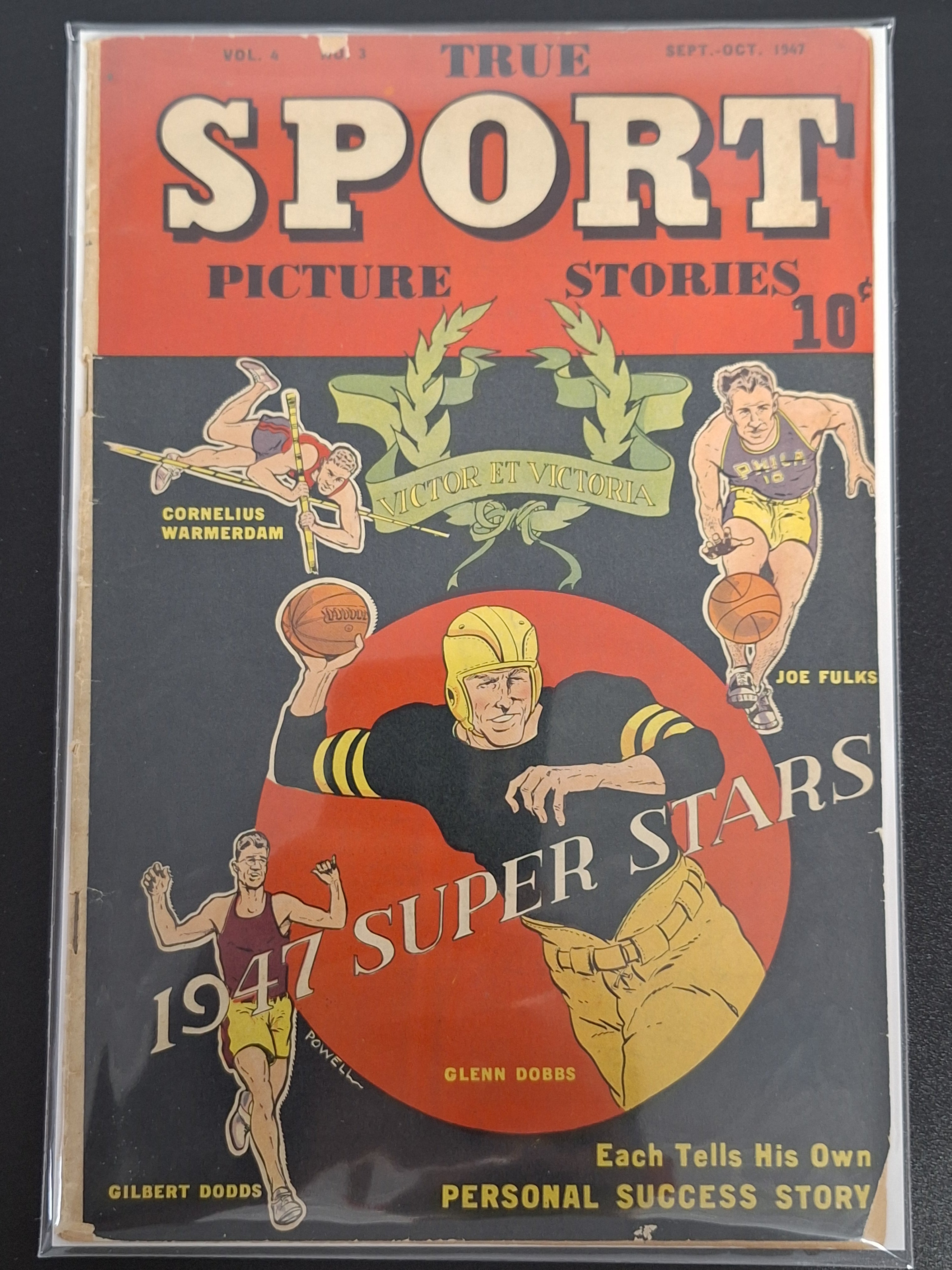 True Sport Picture Stories 3 Street & Smith 1947 Scarce Golden Age Book