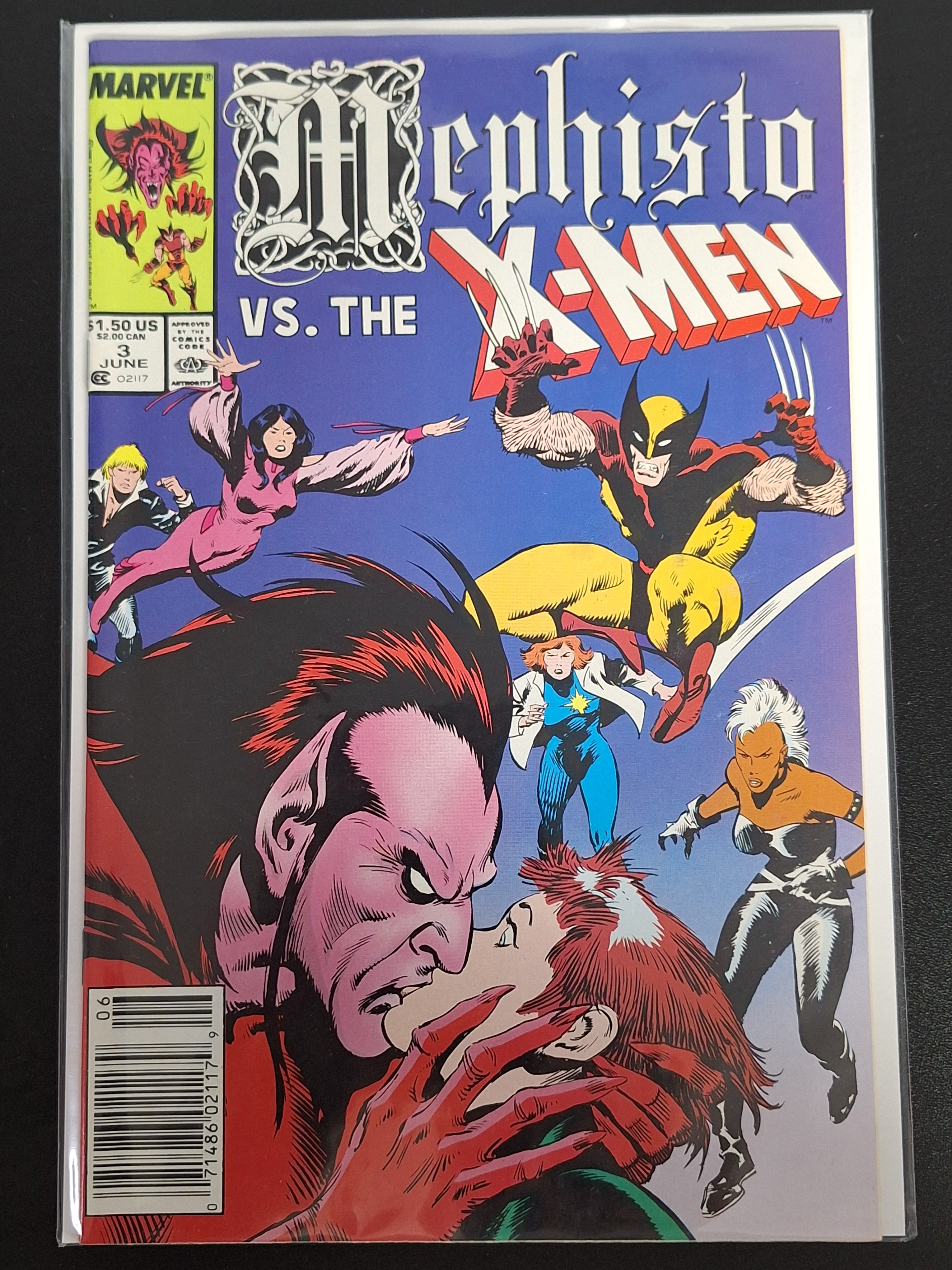 Mephisto vs. The X-Men 3 Marvel 1987 Newsstand Edition