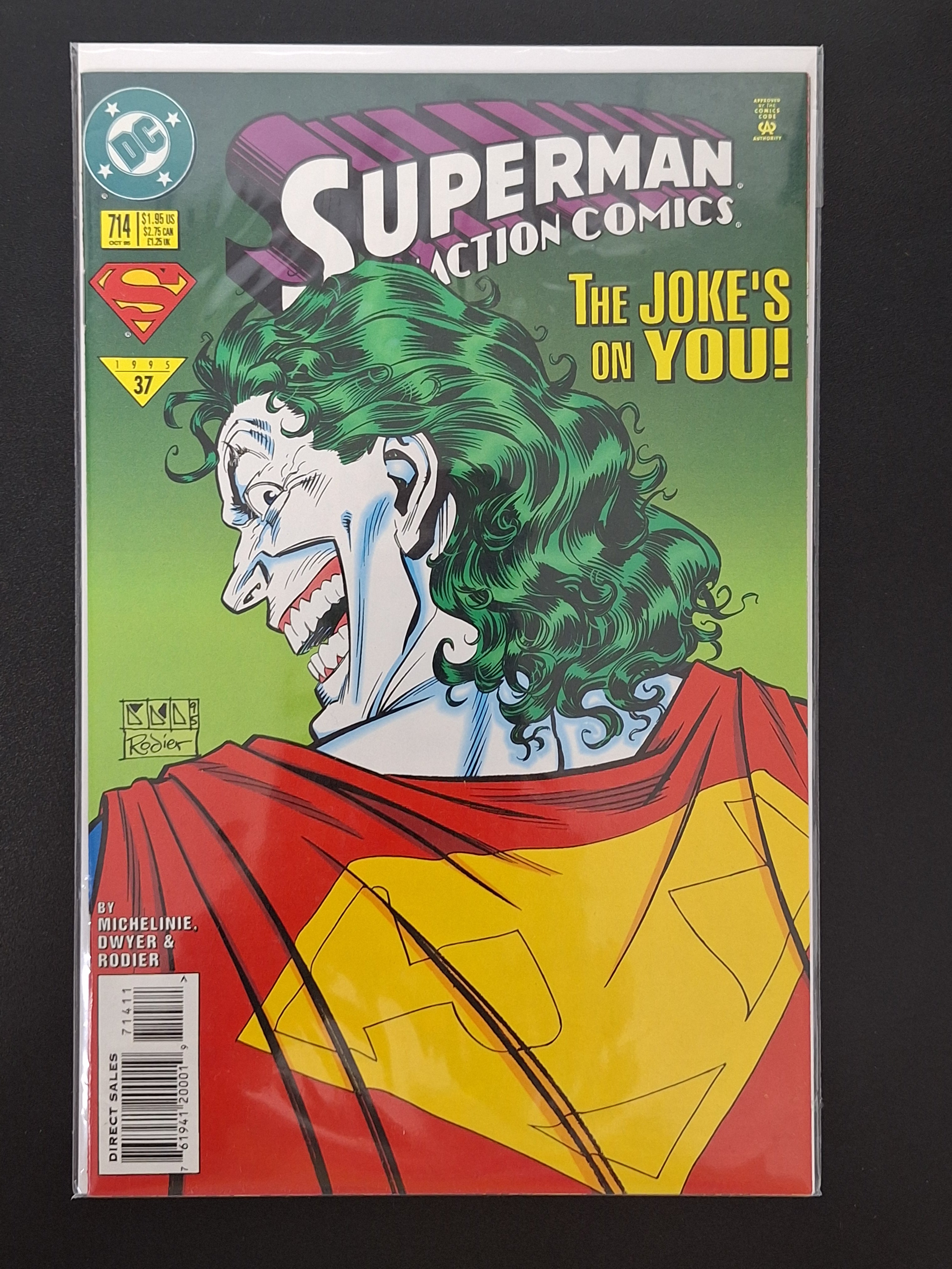 Action Comics 714 DC 1995 Classic Cover, Joker as Superman