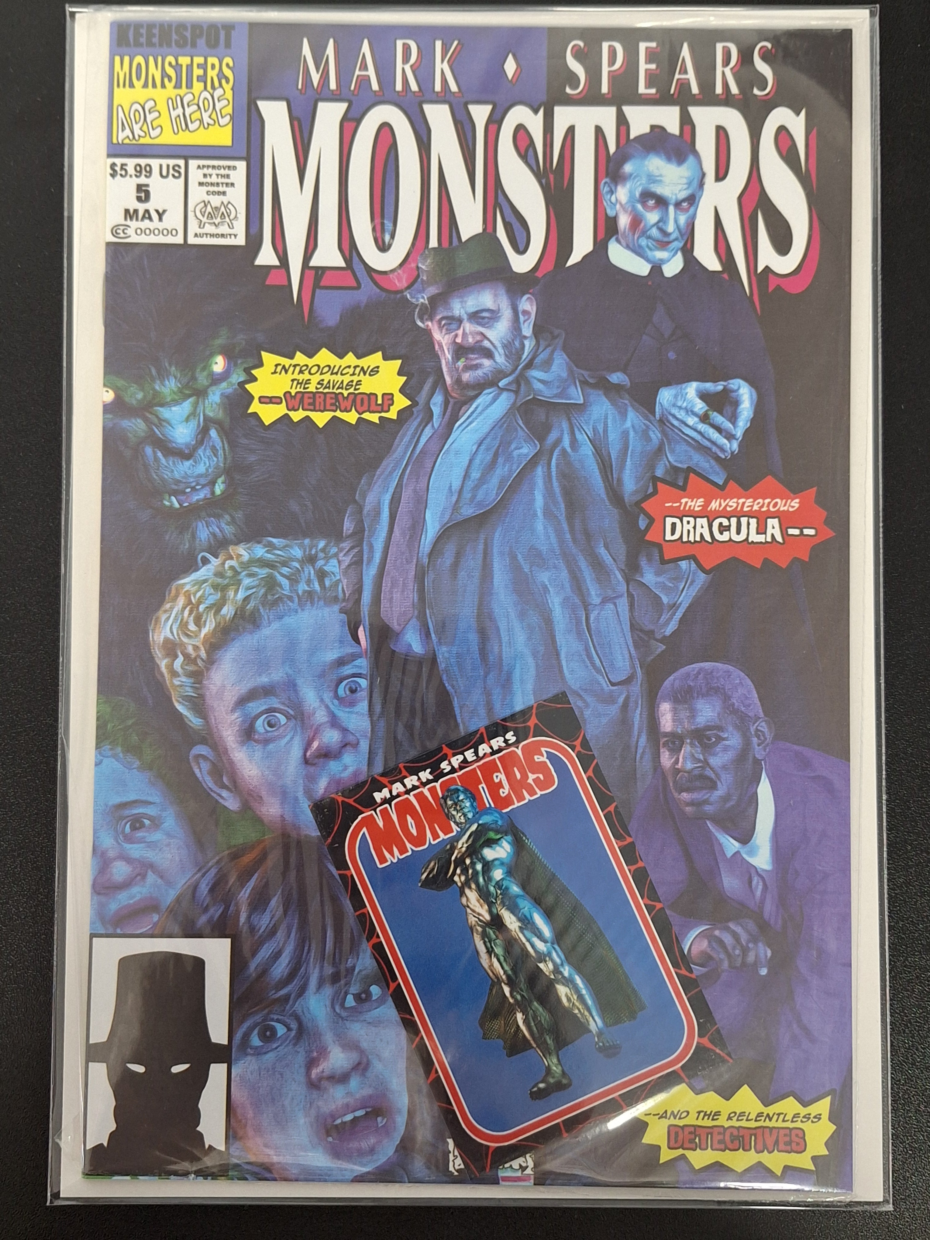 Mark Spears Monsters 5 Keenspot 2025 Cover D Polybagged With Silver Man Card