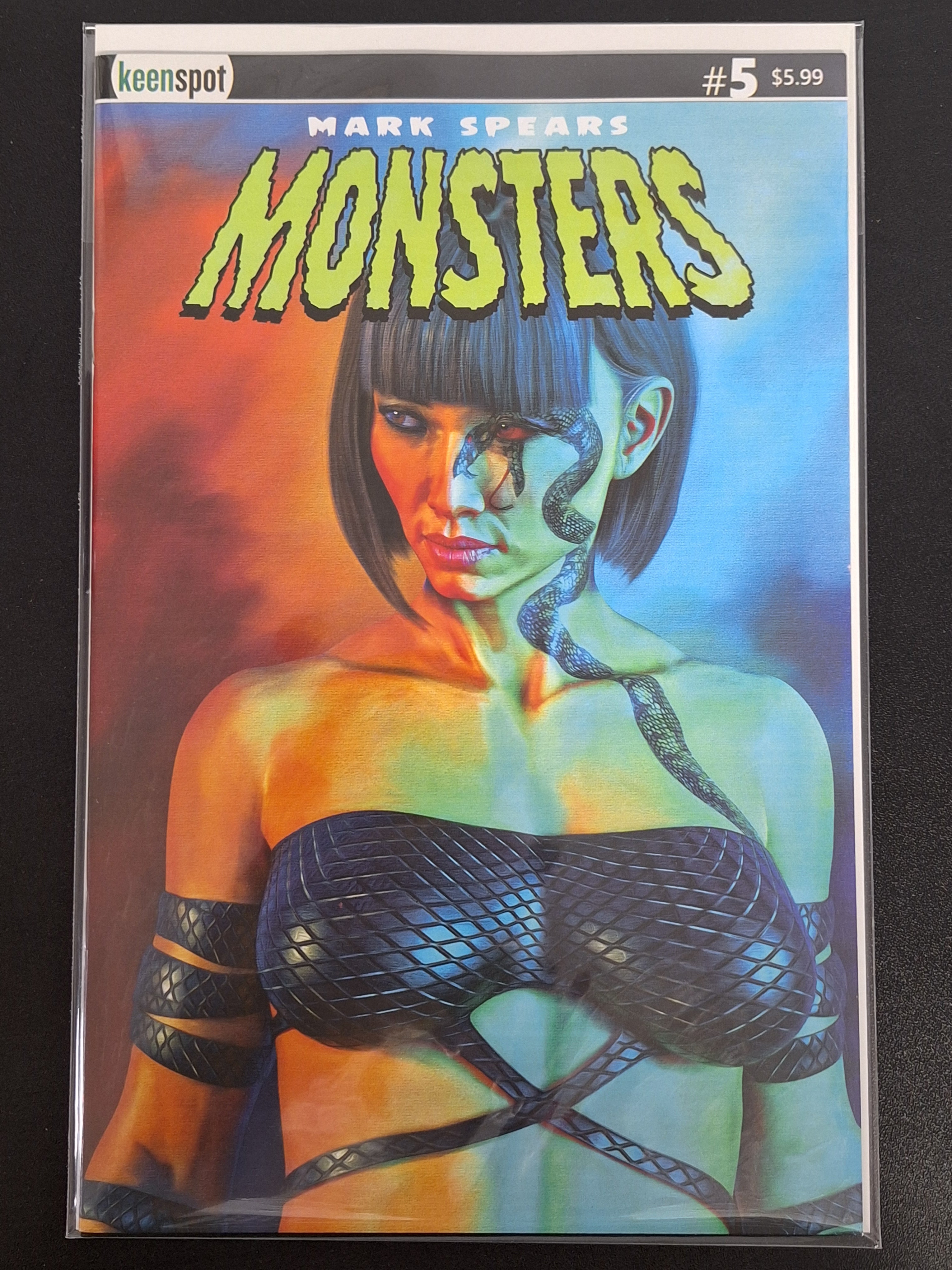 Mark Spears Monsters 5 Keenspot 2025 Cover E Girl With Snake Tattoo
