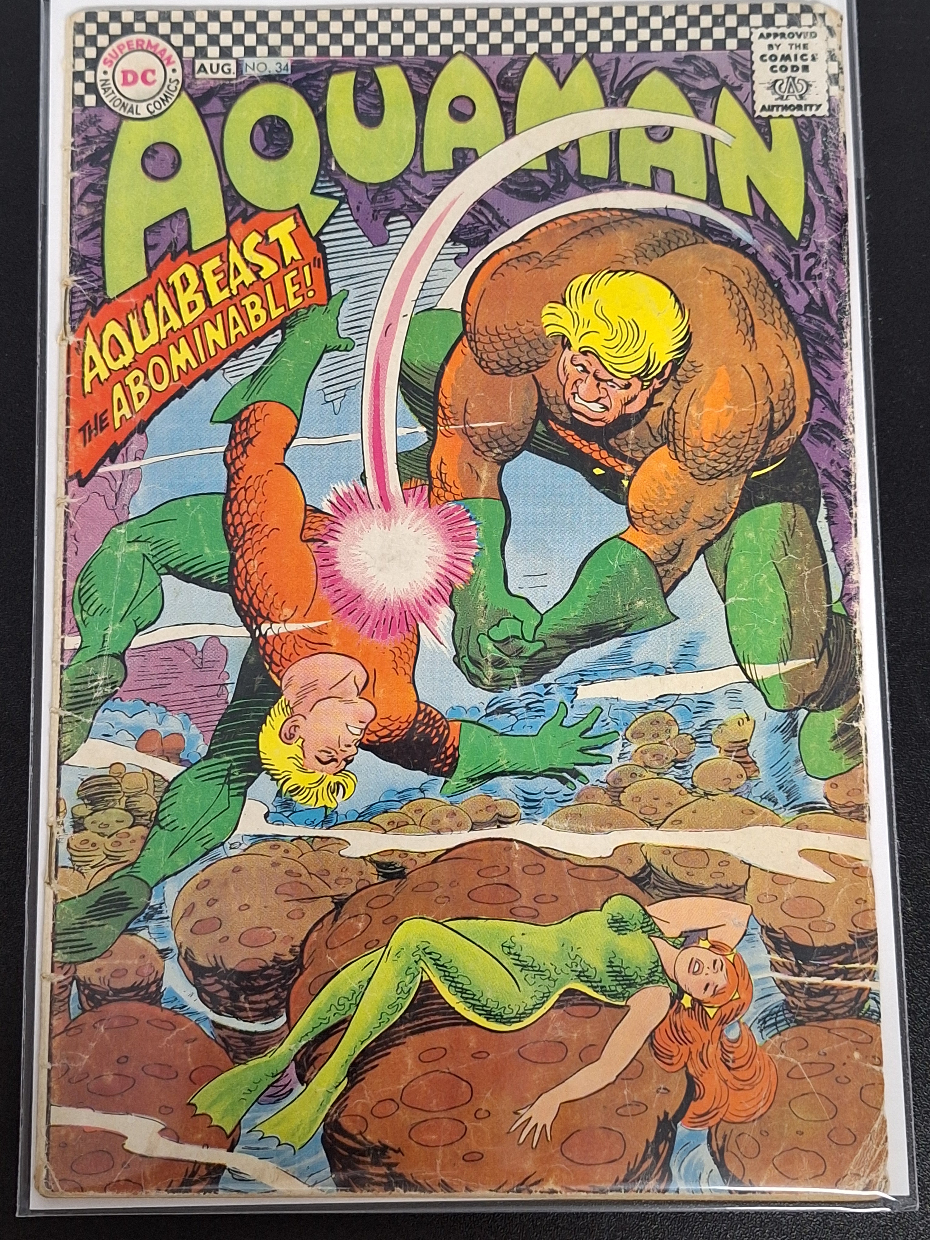 Aquaman 34 DC 1967 Silver Age, Aquabeast