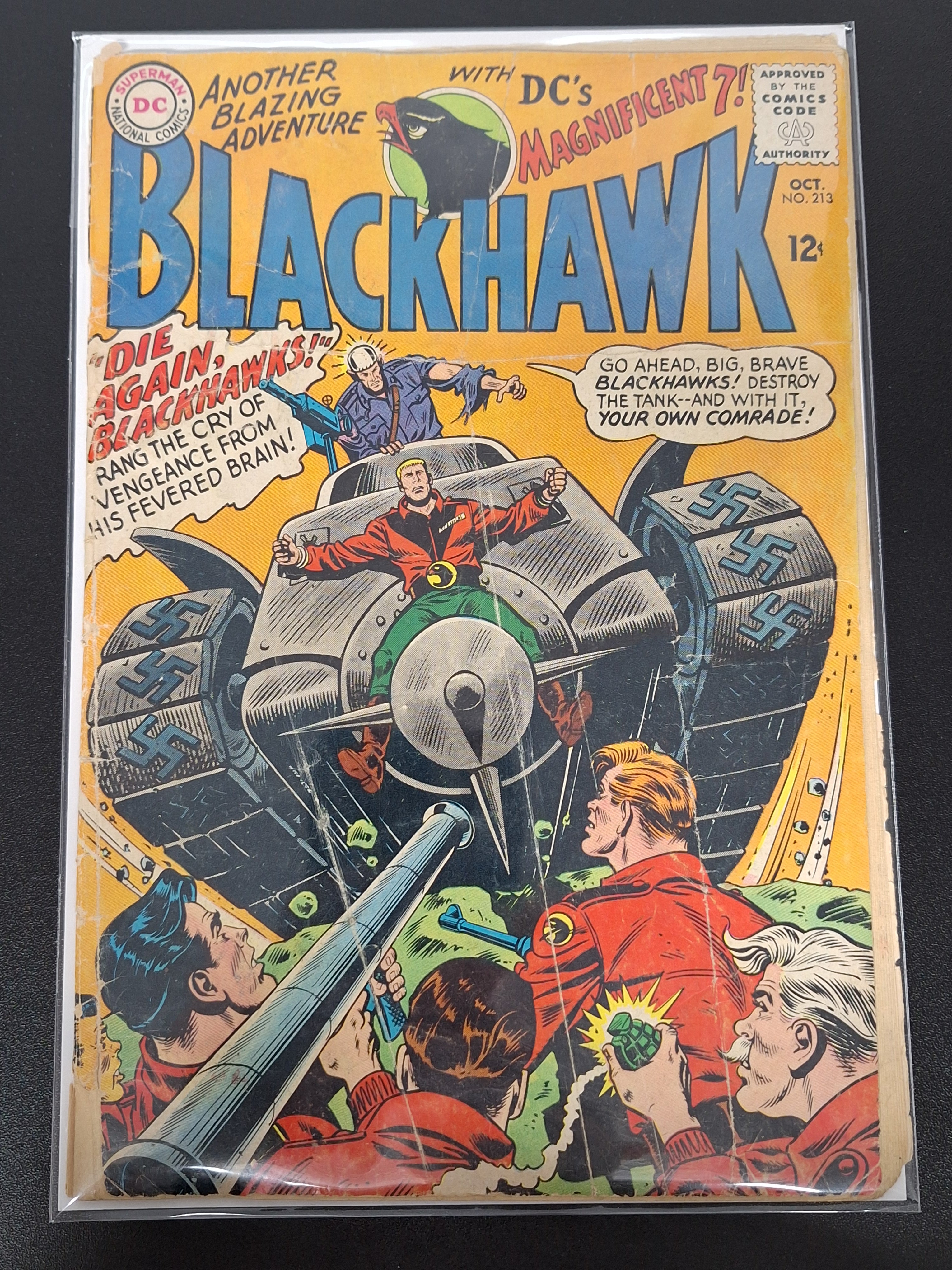 Blackhawk 213 DC 1965 Silver Age Tank Cover