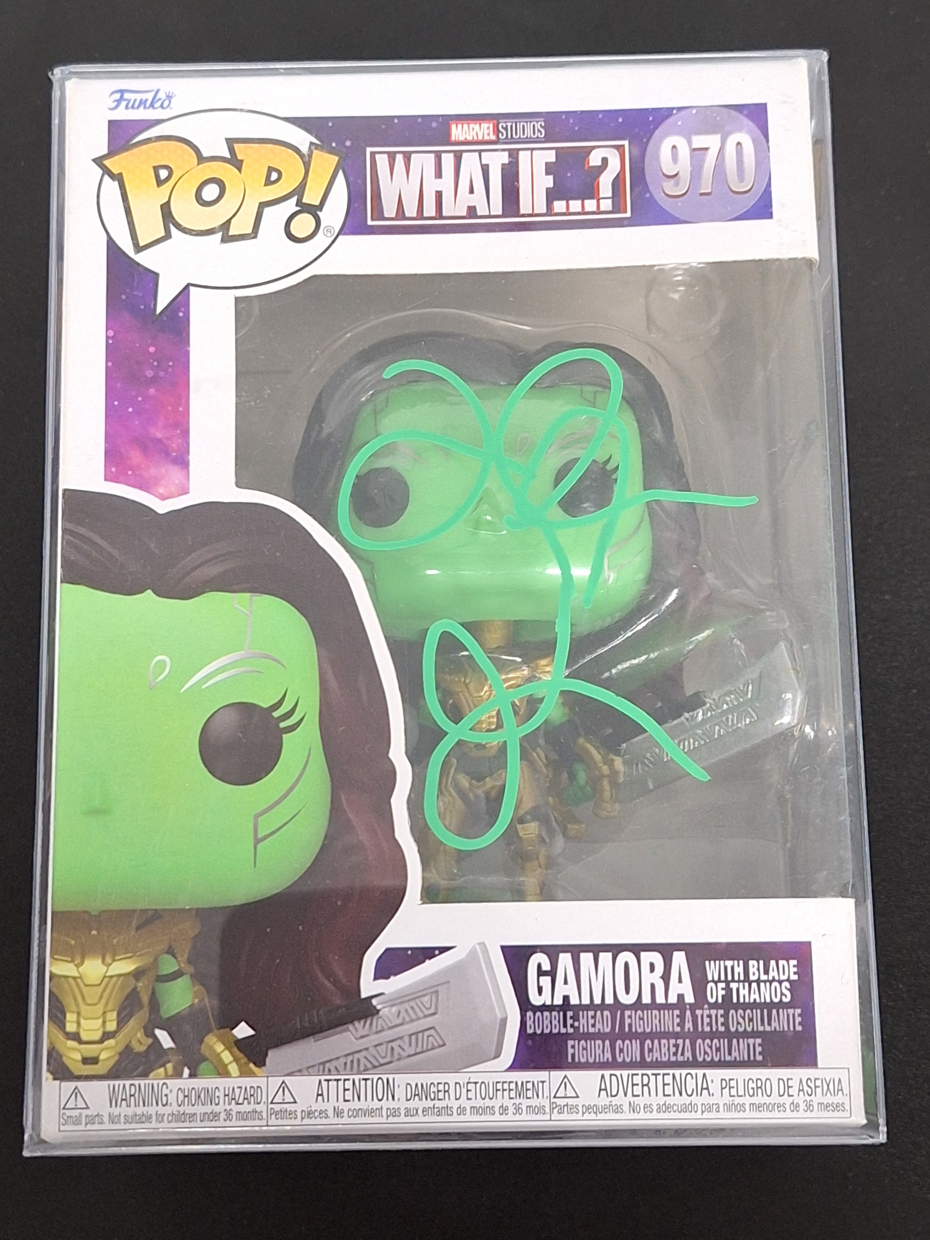 Funko POP! - What If..? Gamora #970 - Autographed Zoe Saldana  - KBA Auto