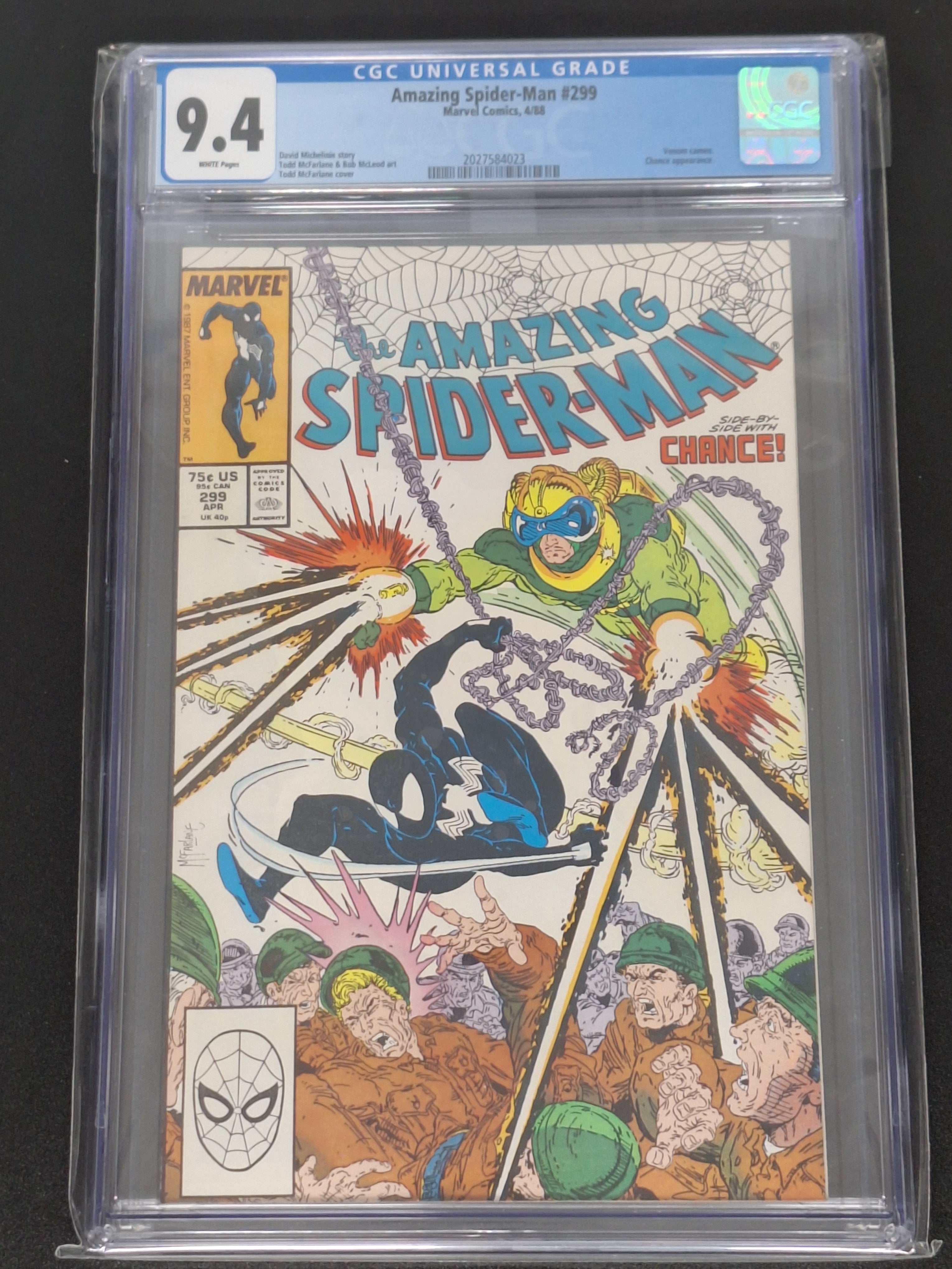 Amazing Spider-Man 299 Marvel 1988 1st Appearance Of Venom - Graded  9.4