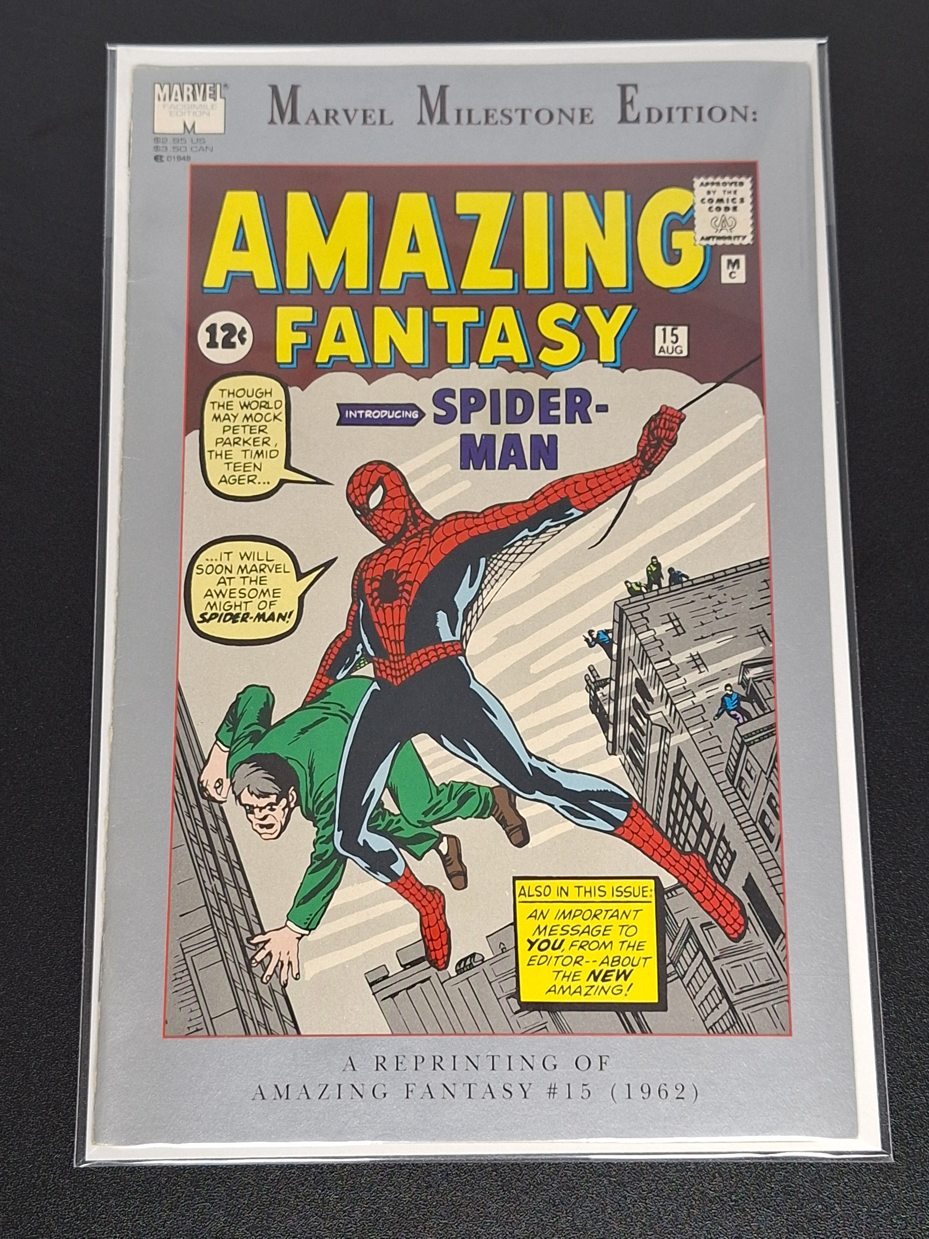 Amazing Fantasy 15 Marvel 1992 Marvel Milestone Edition