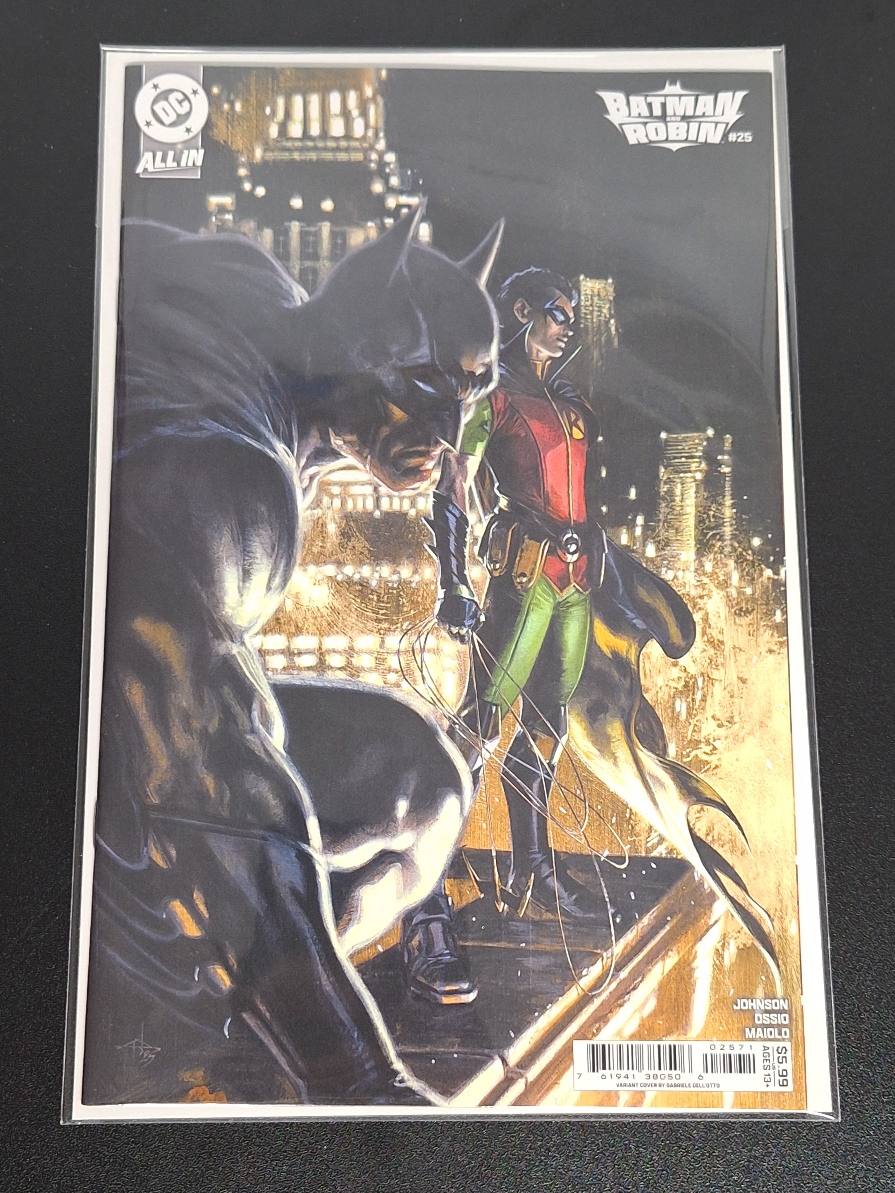 Batman and Robin 25 DC 2025 Dell Otto Variant 1st Quiet Man