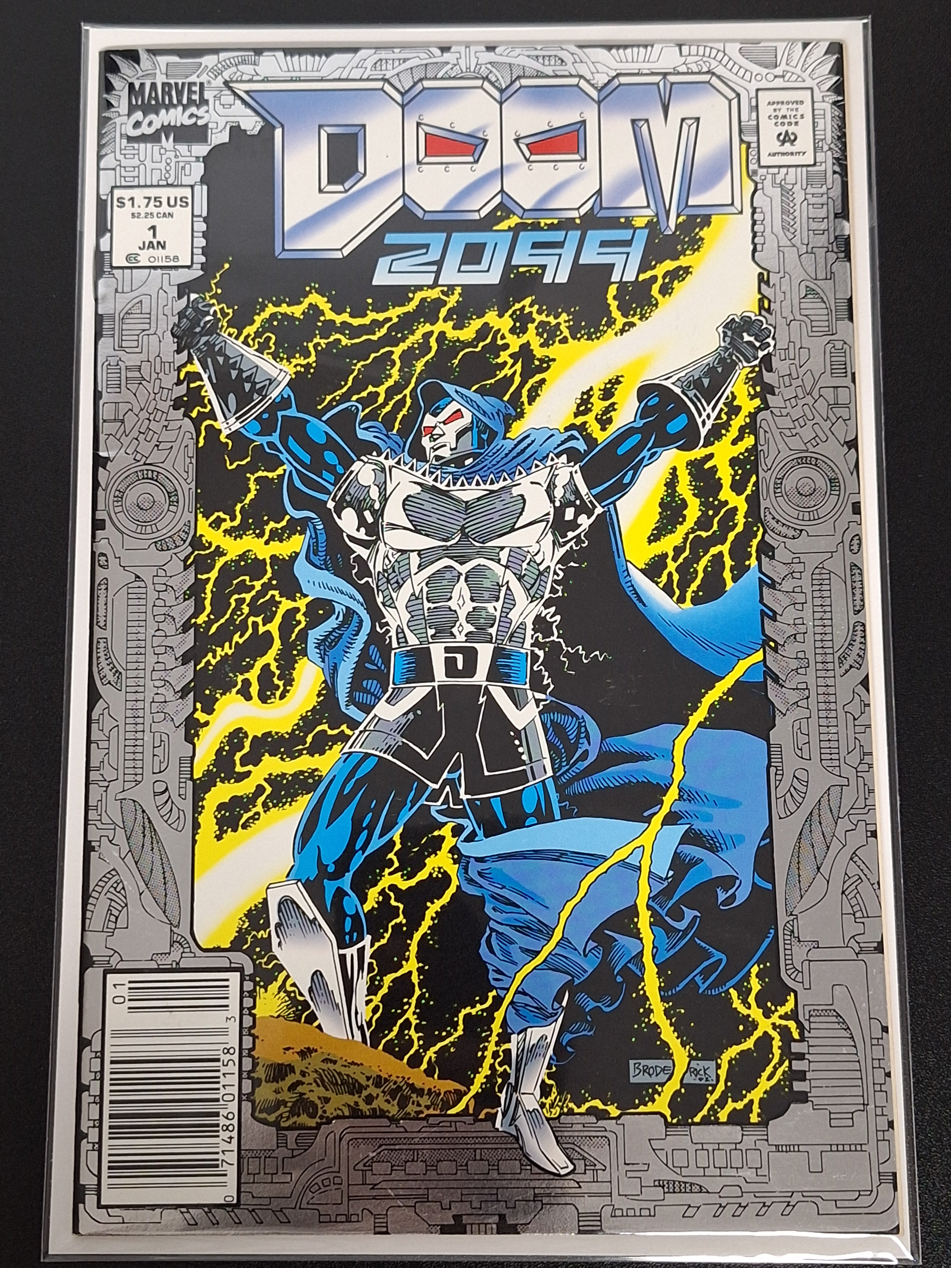 Doom 2099 #1 Marvel 1993 Foil Cover, Newsstand Edition, 1st App
