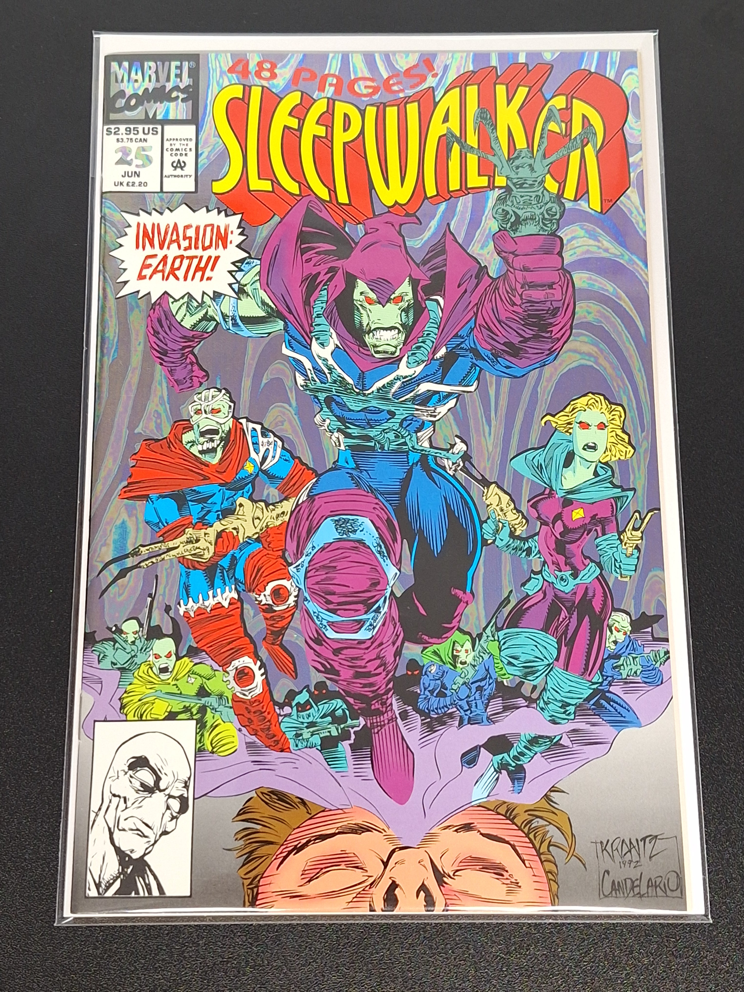 Sleepwalker 25 Marvel 1993 Foil Cover, Origin Story