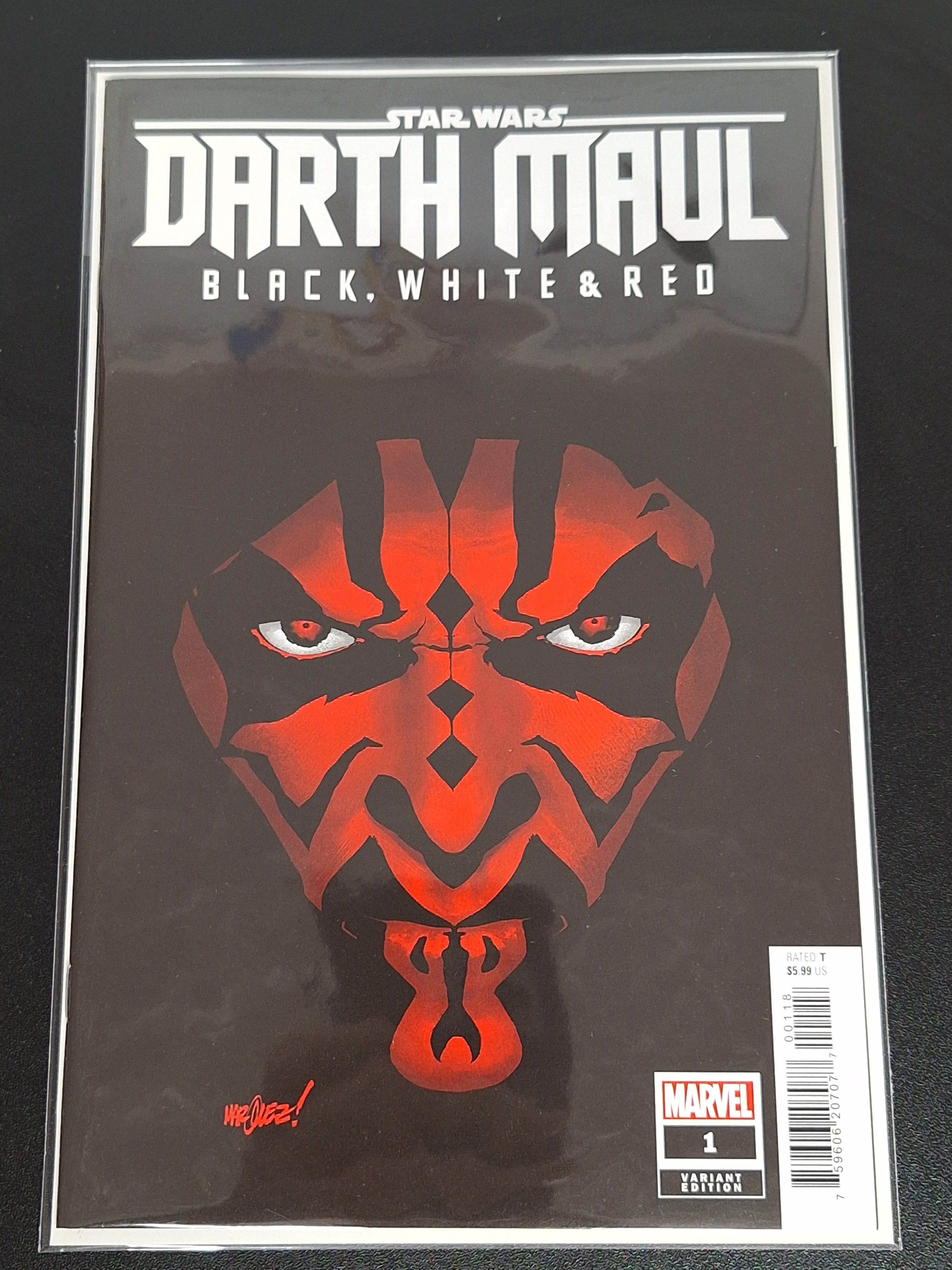 Star Wars: Darth Maul Black, White & Red 1 Marquez 1:25 Incentive Variant