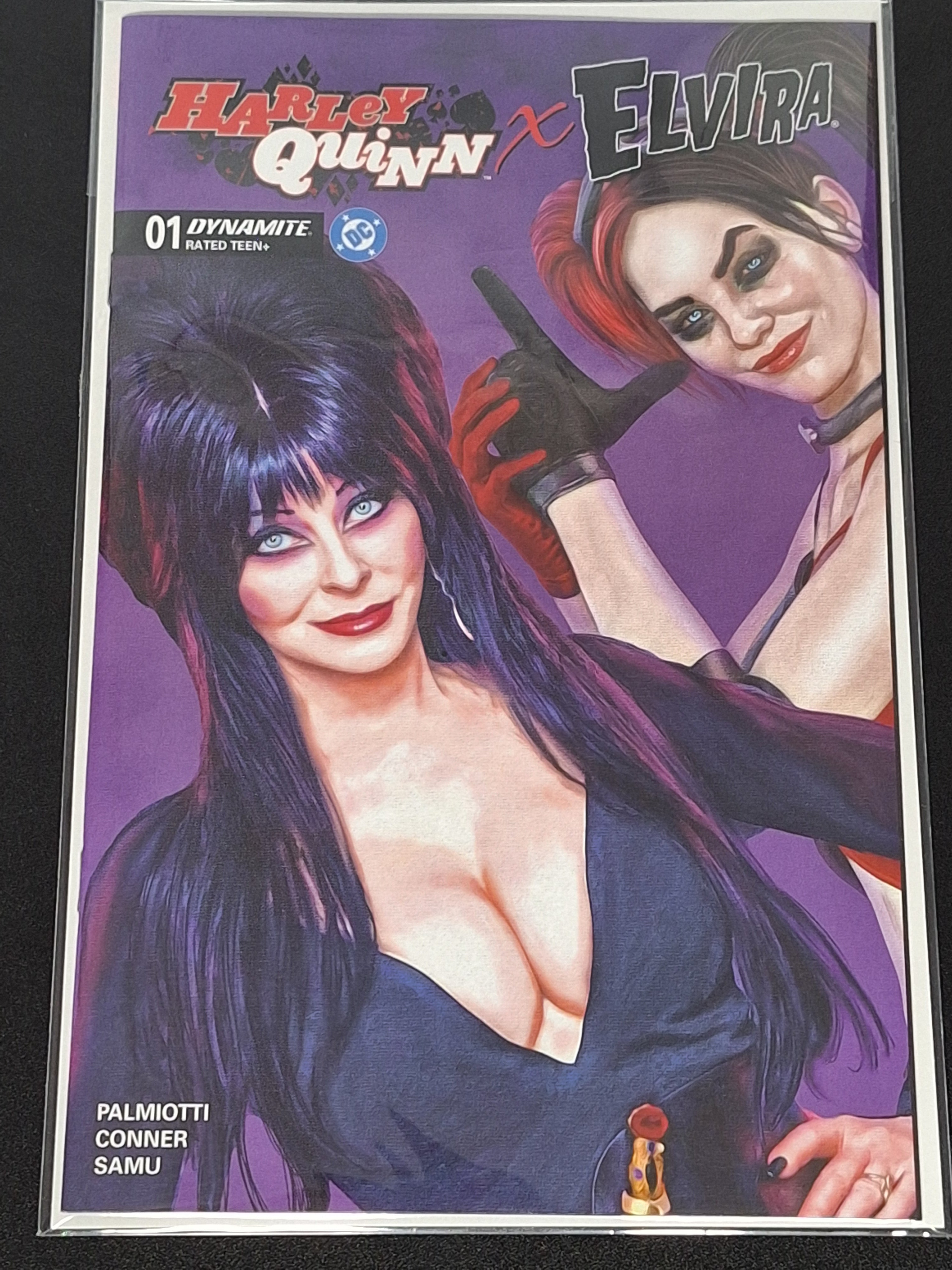 Harley Quinn x Elvira 1 Dynamite 2025 Mark Spears Cover