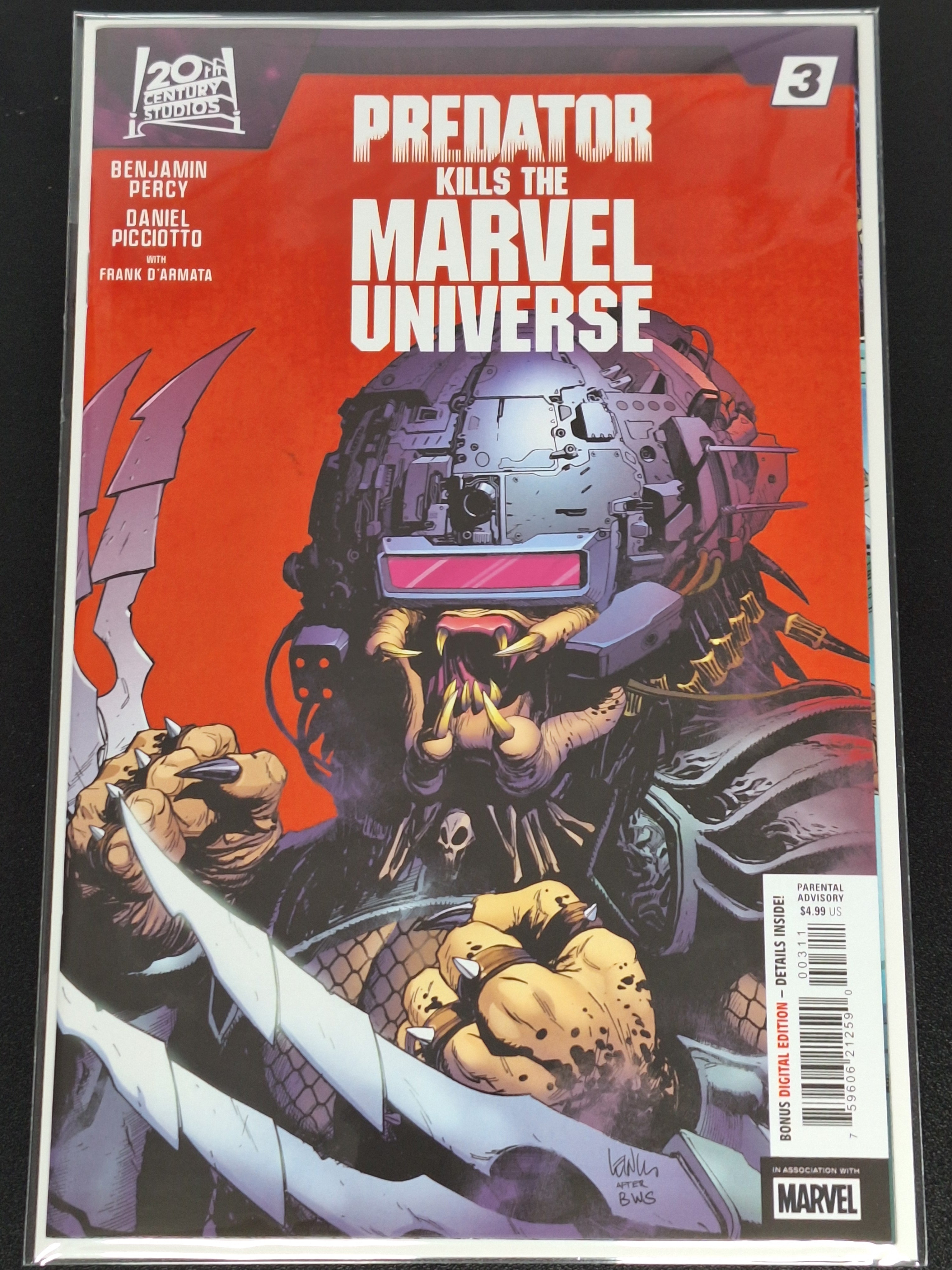Predator Kills The Marvel Universe 3 Marvel 2025 Cover A Homage