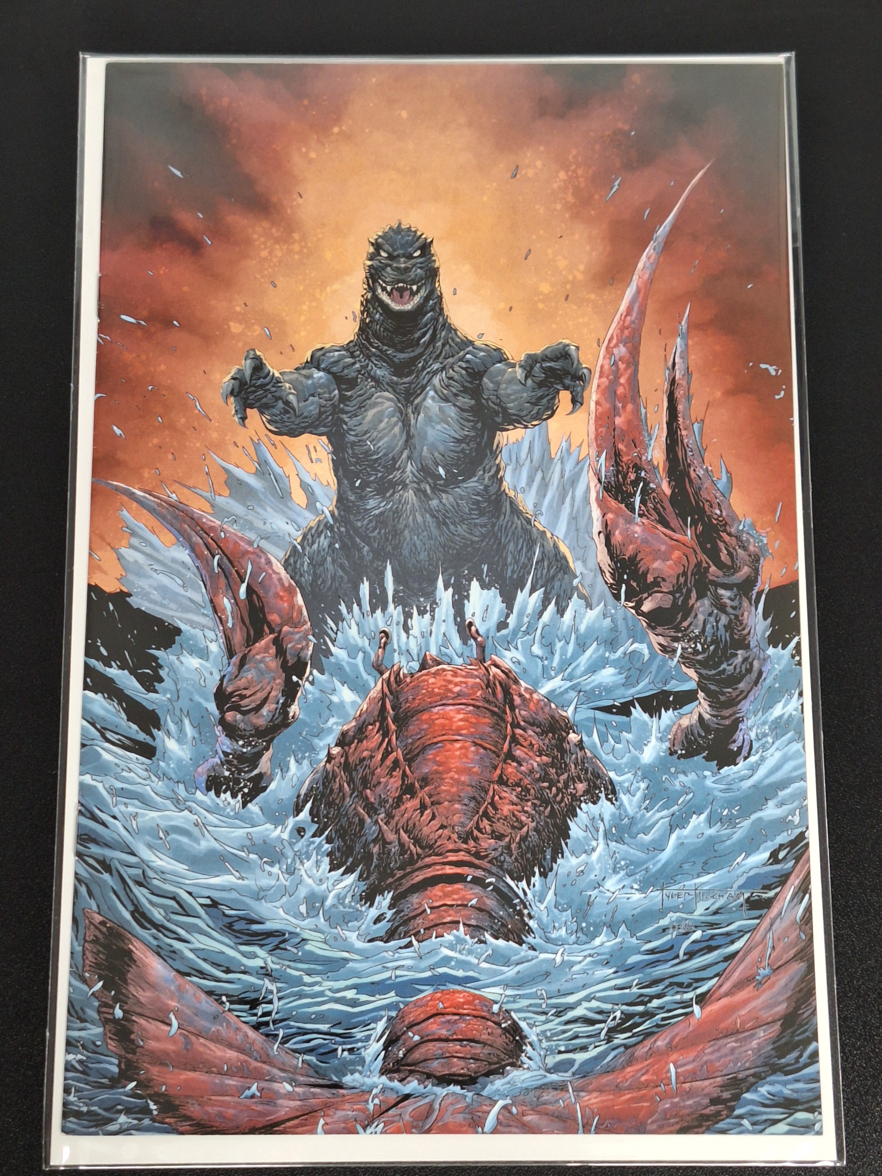 Godzilla Here Be Dragons 4 IDW 2023 Tyler Kirkham 1:10 Virgin Variant