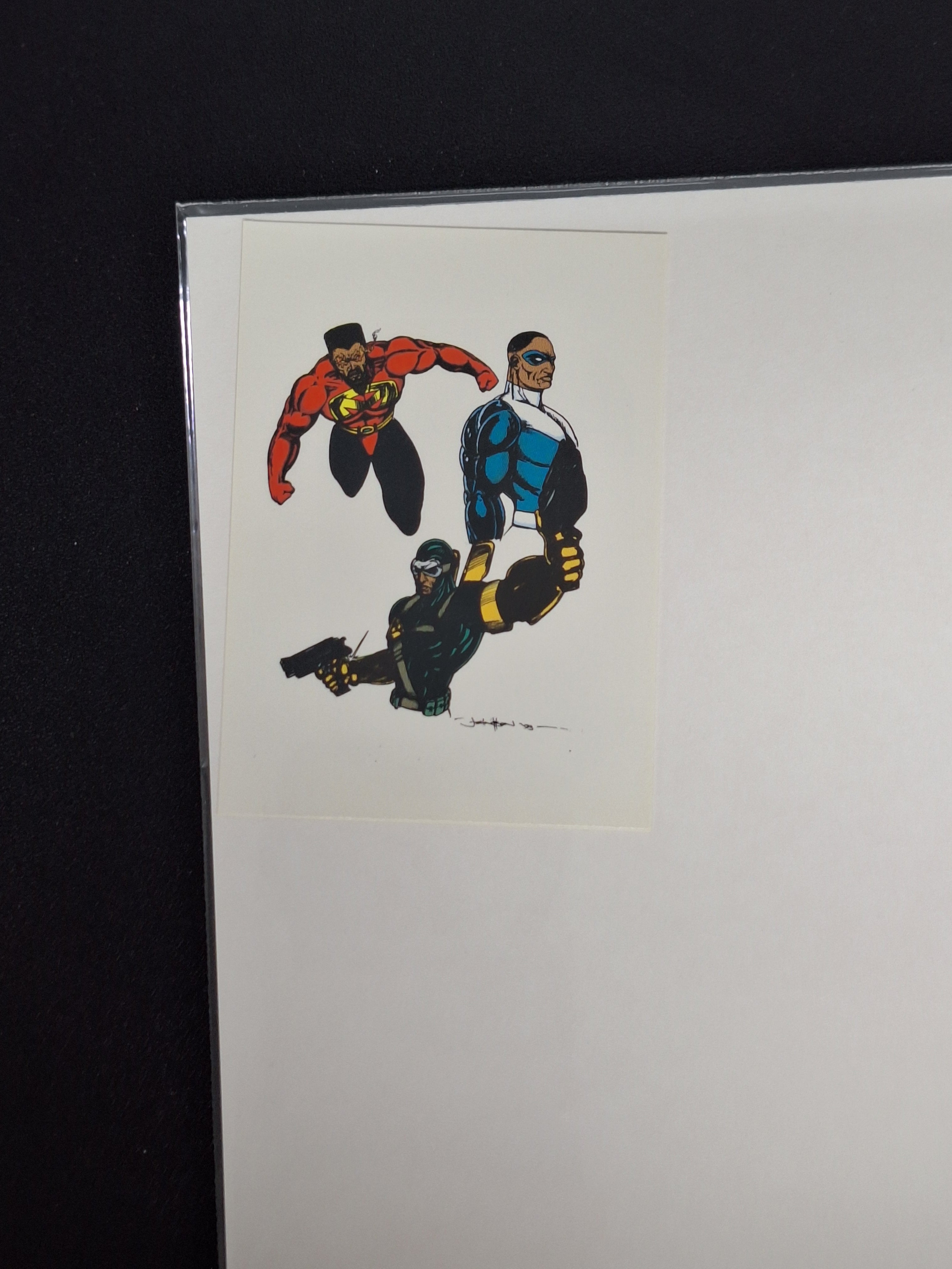 Dark Force 2 Omega 7 Comics 1992 HTF Comics, With Card. Killer Clown Cover