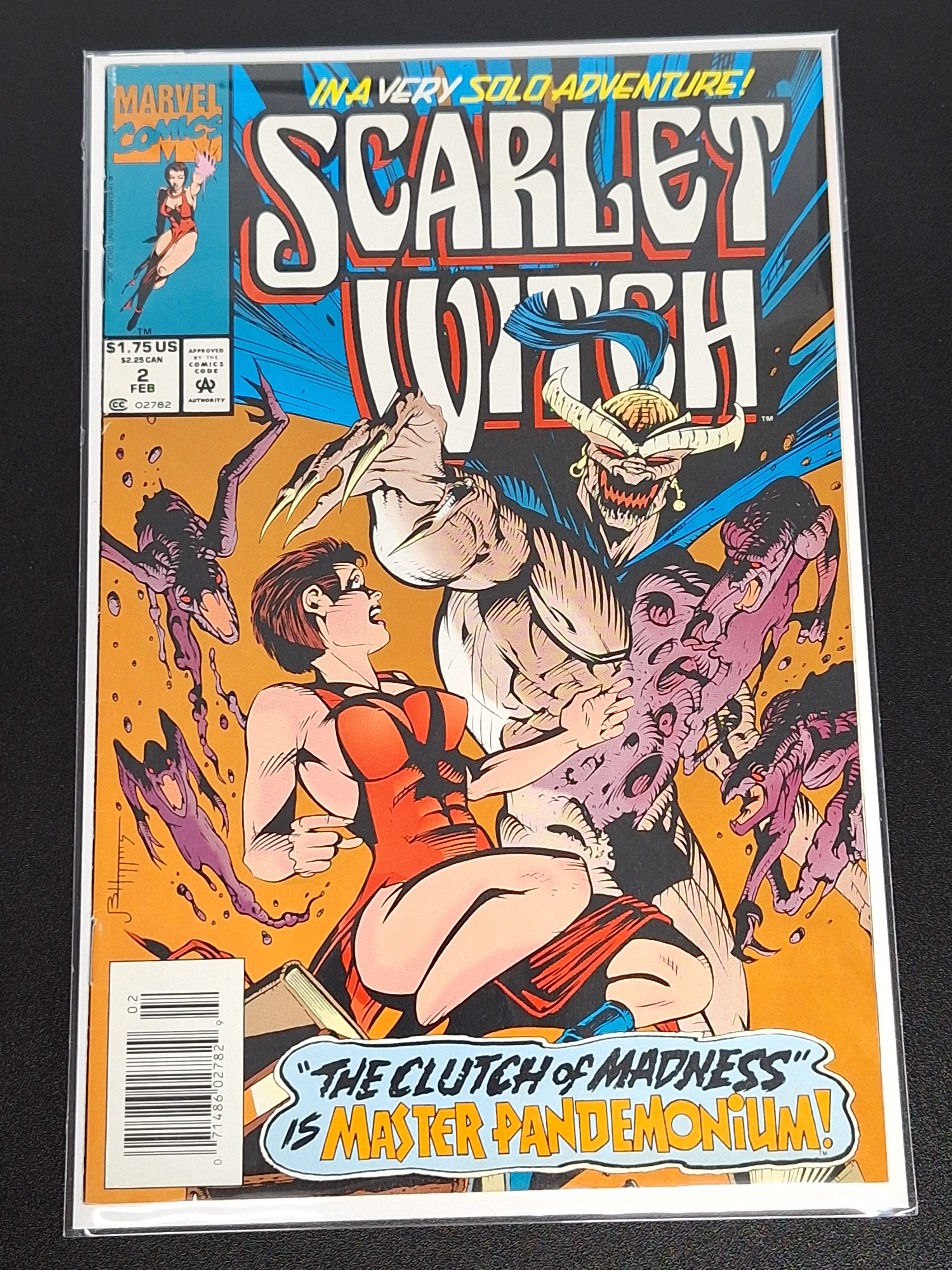 Scarlet Witch 2 Marvel 1993 Newsstand 1st App of Lore