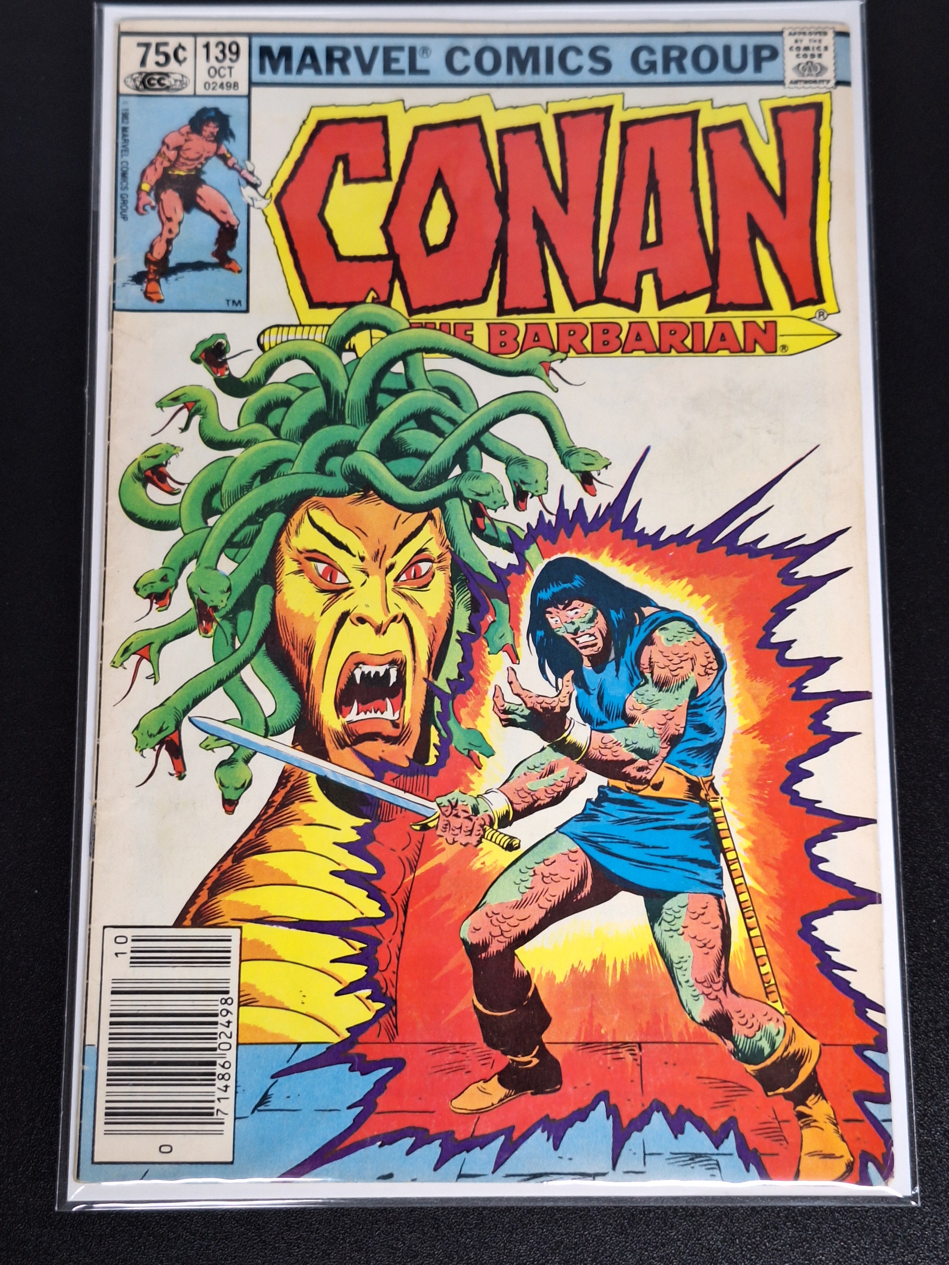 Conan The Barbarian 139 Marvel 1982 Newsstand, Medusa Cover