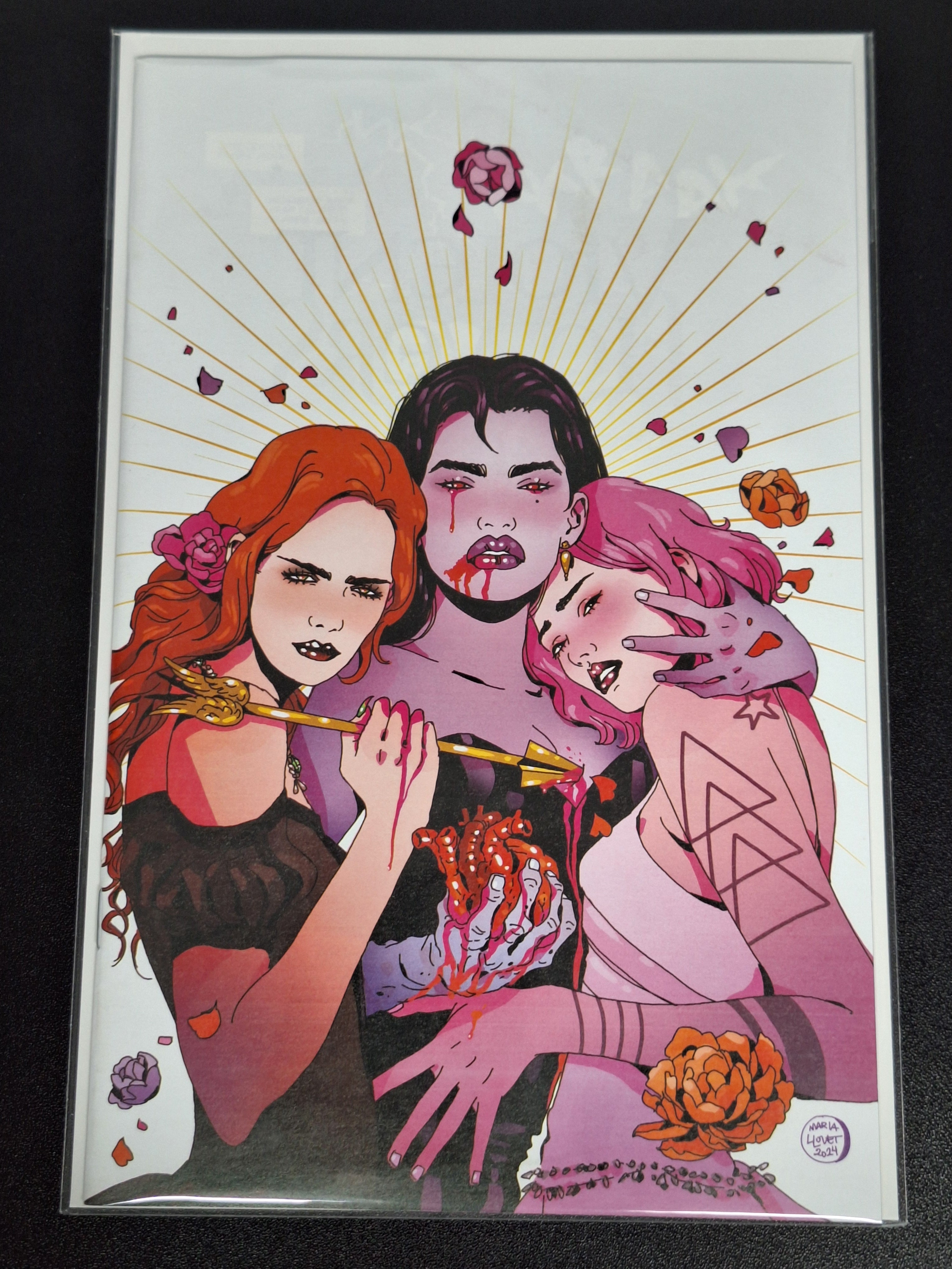 Violent Flowers 1 Image 2024 Maria Llovet 1:25 Virgin Variant