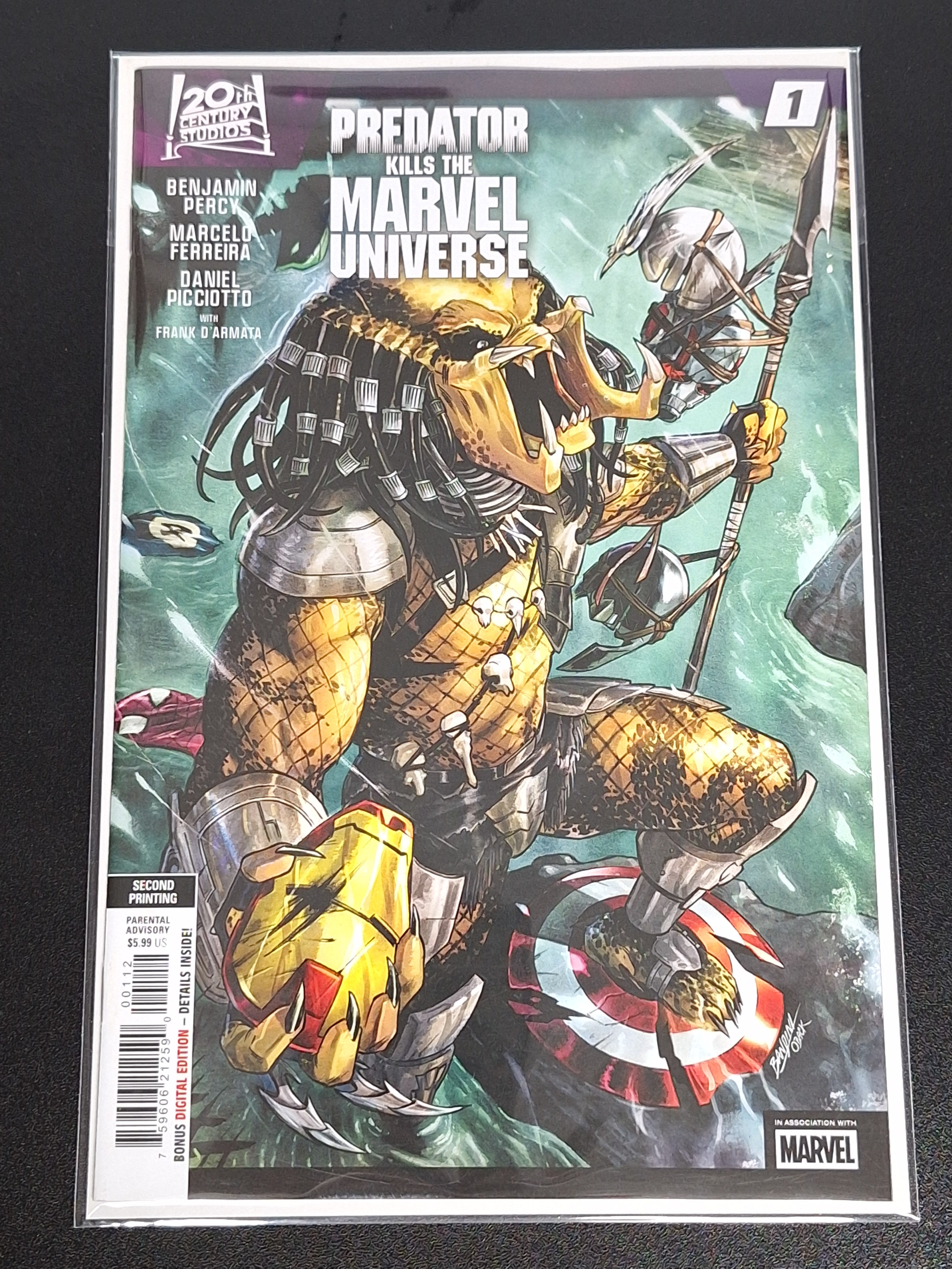 Predator Kills The Marvel Universe 1 Marvel 2025 Second Printing Variant
