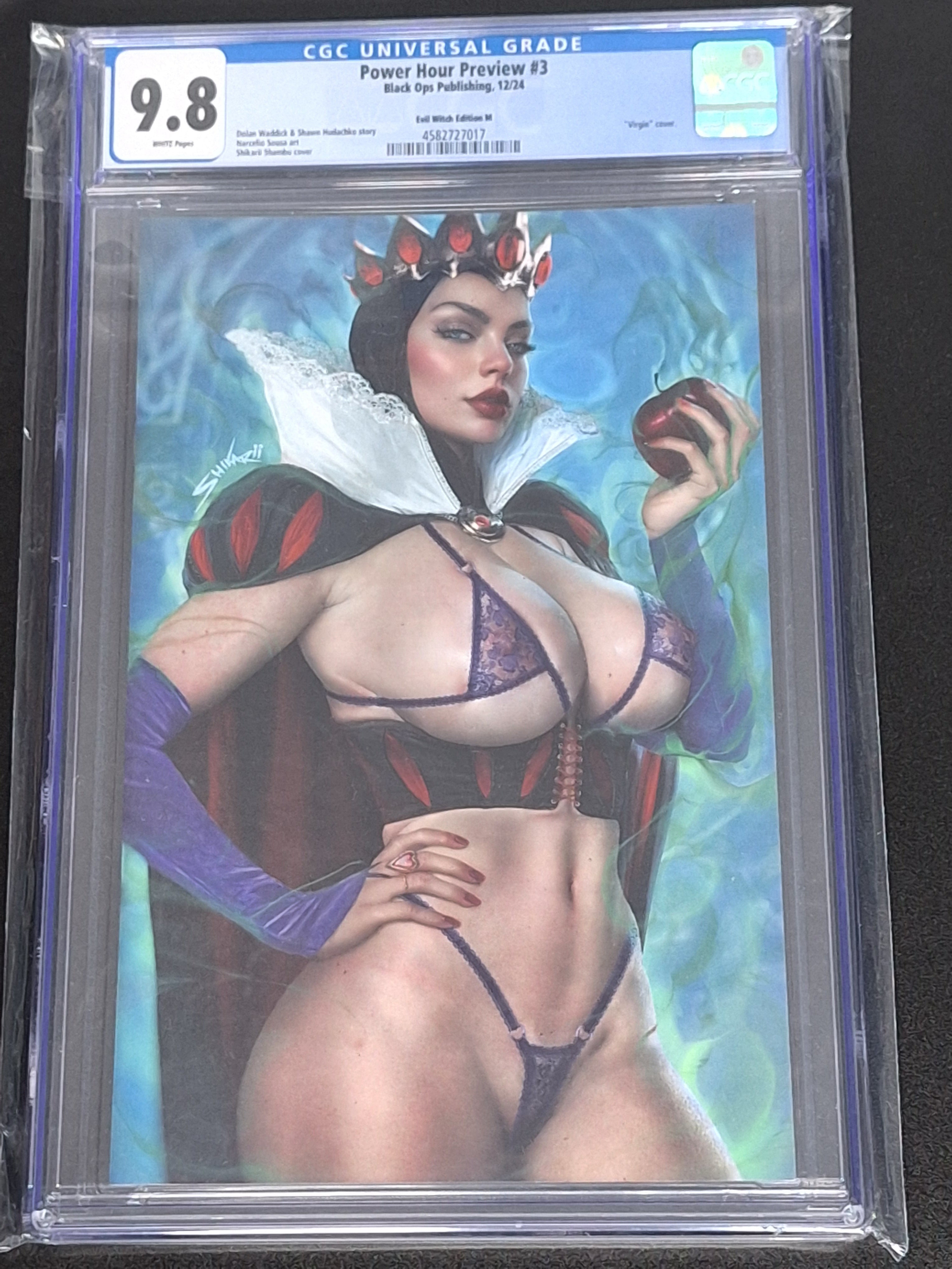 Power Hour Preview 3 Shikarii Evil Witch Virgin Box Exclusive CGC 9.8