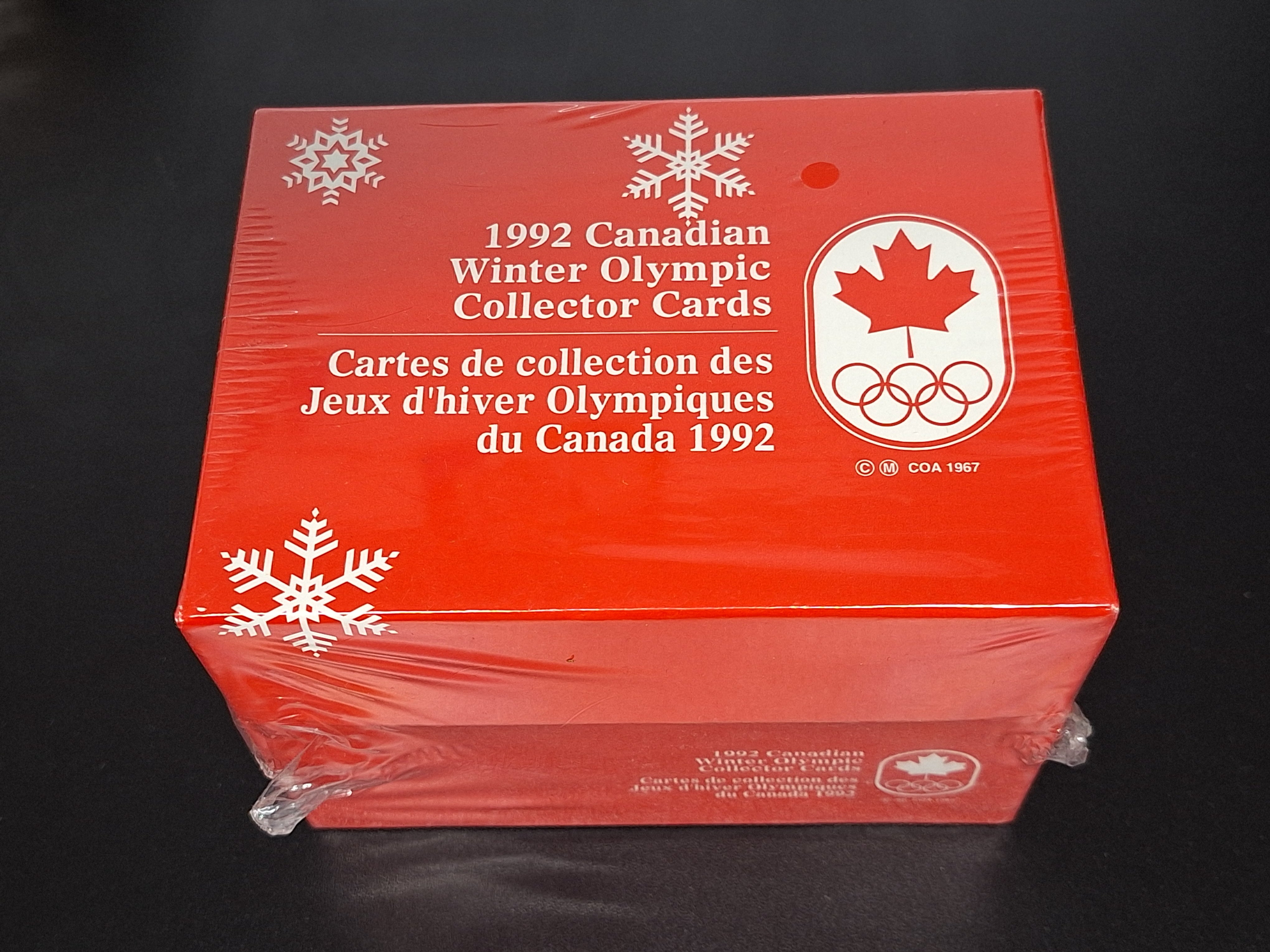 1992 Canadian Winter Olympic Collectors Cards Set Sealed Box
