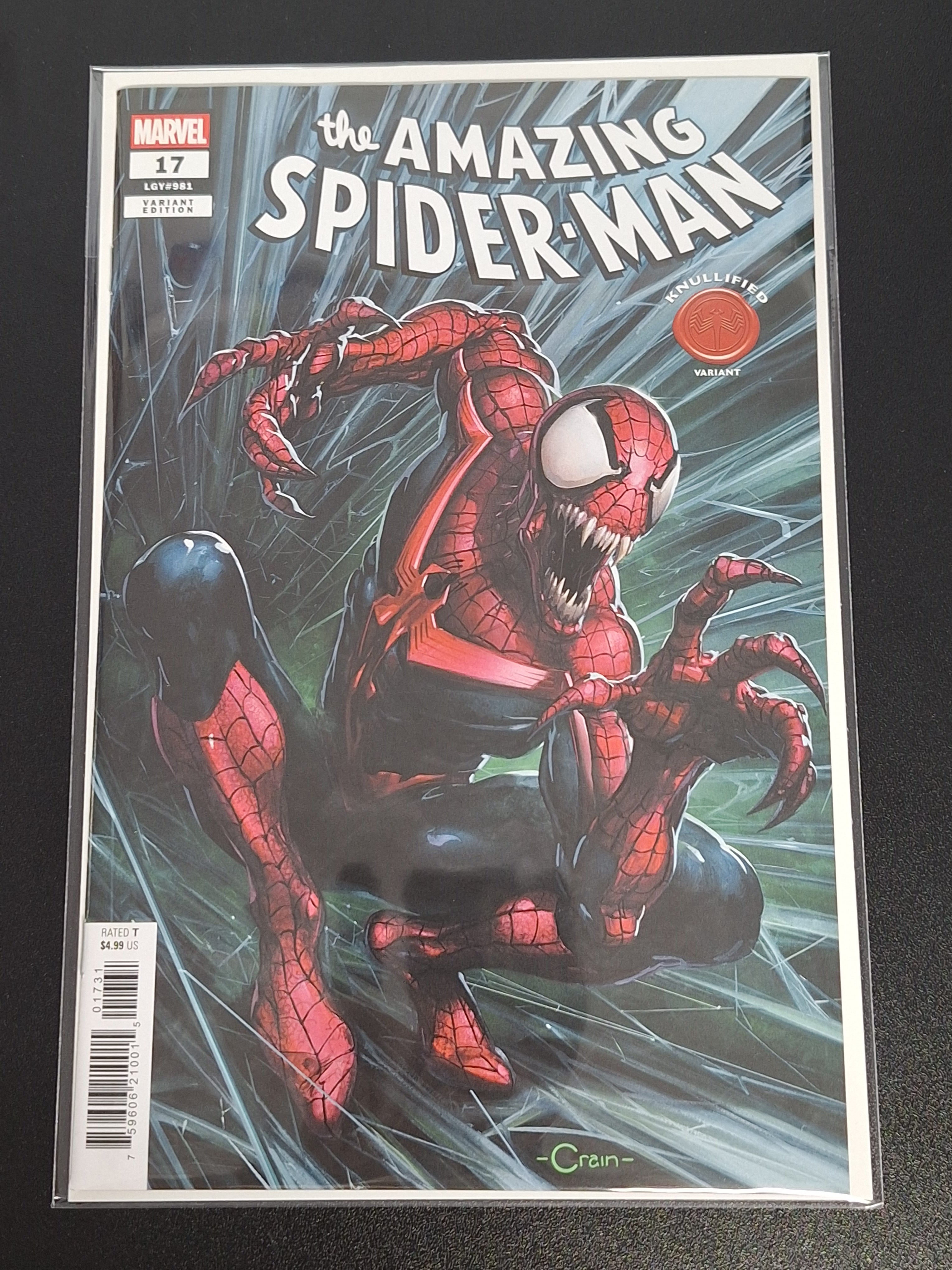 Amazing Spider-Man 17 Marvel 2025 Clayton Crain Knullified Variant