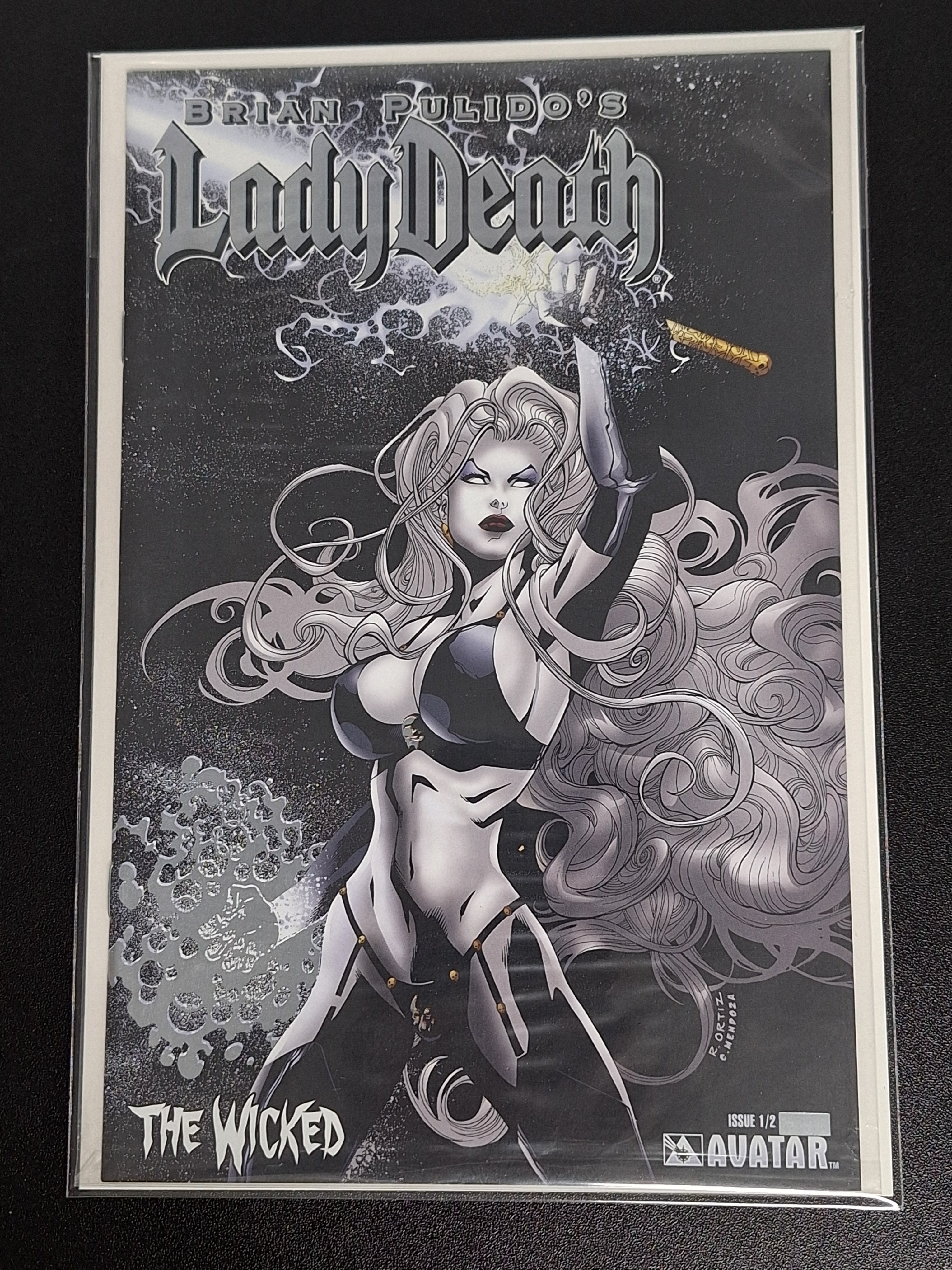 Lady Death The Wicked 1/2 Avatar Platinum Foil Edition With COA, Ltd. 950