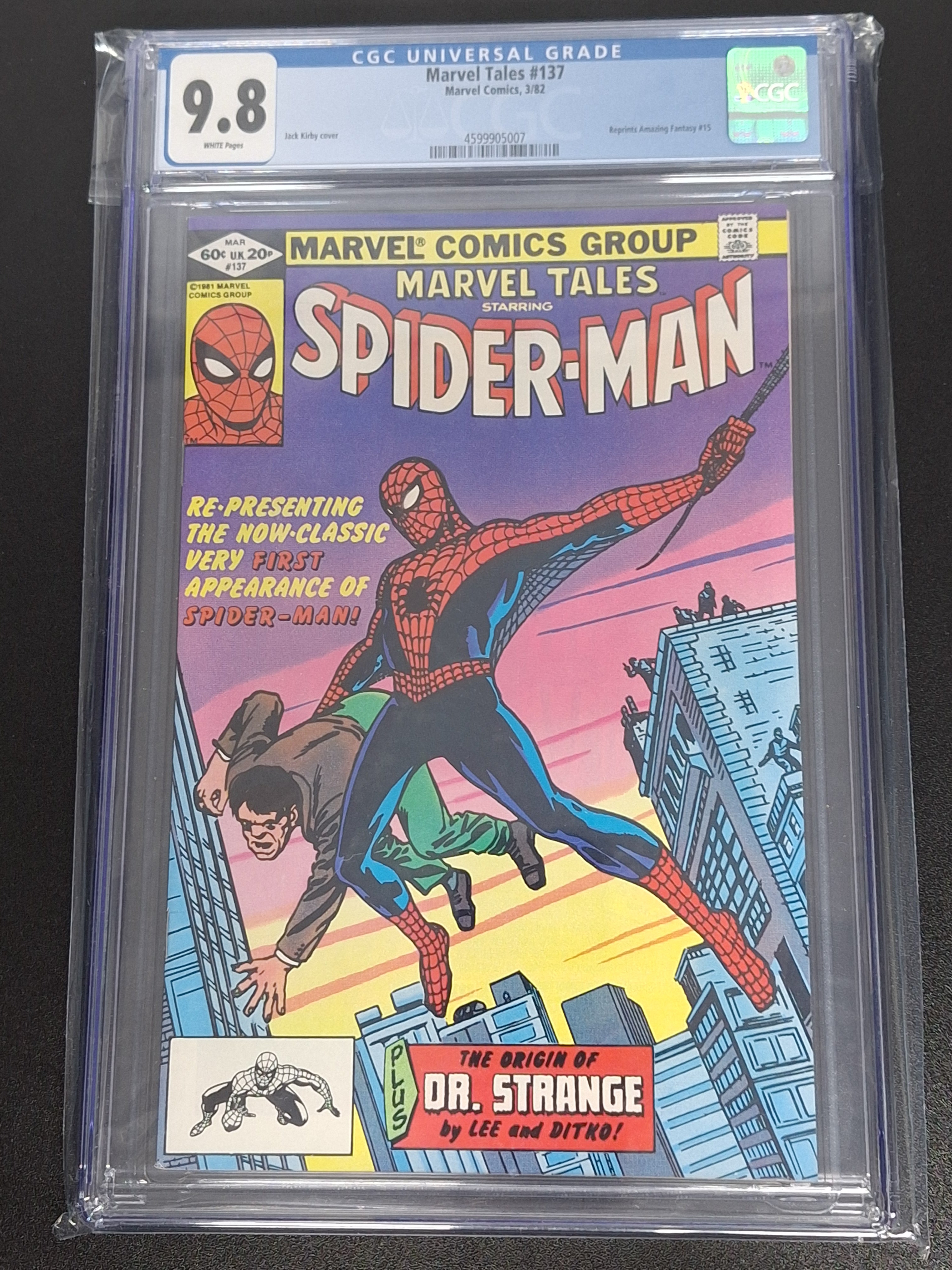Marvel Tales 137 Marvel 1982 1st Amazing Fantasy 15 Reprint CGC 9.8