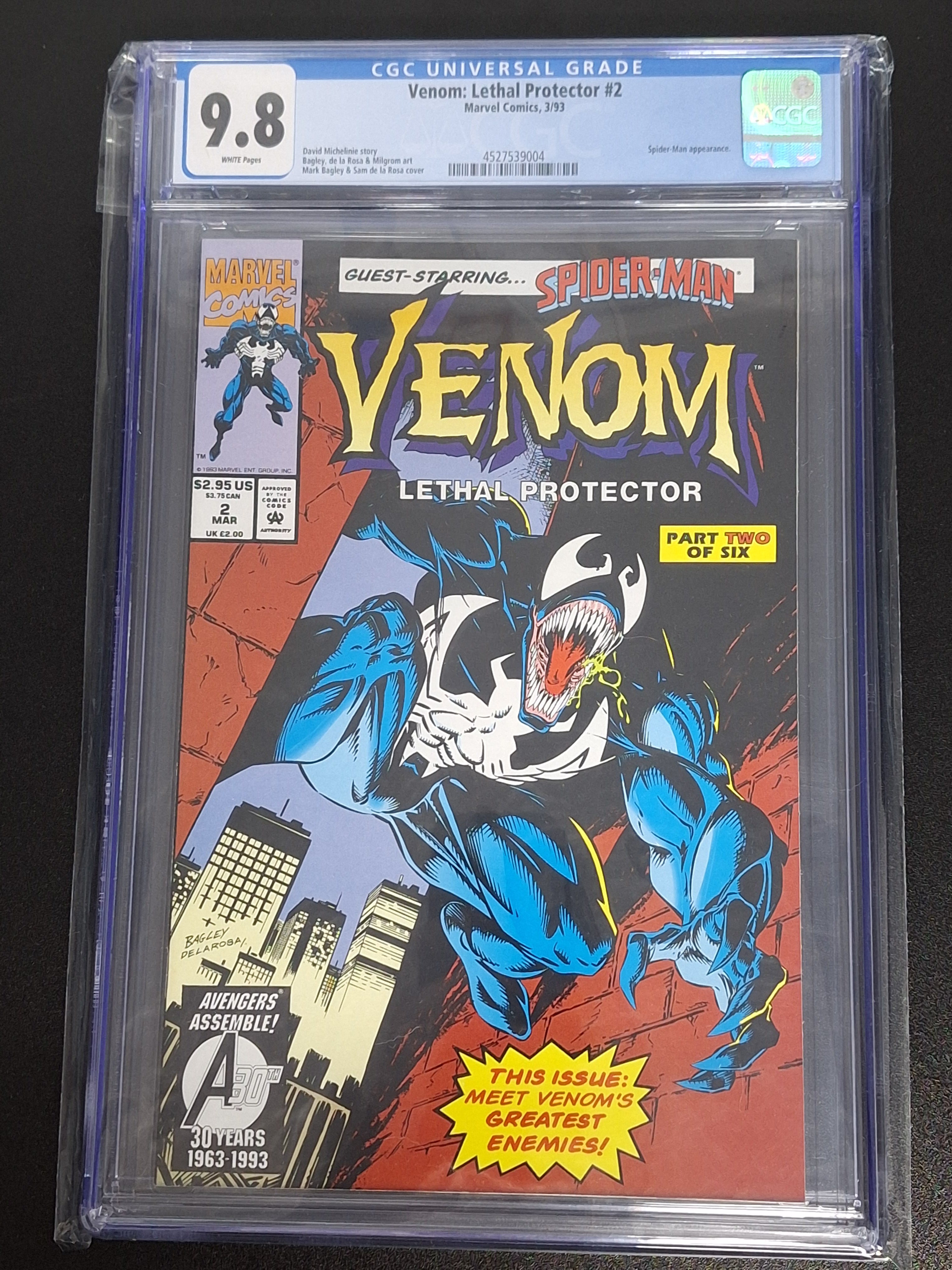 Venom Lethal Protector 2 Marvel 1993 CGC 9.8