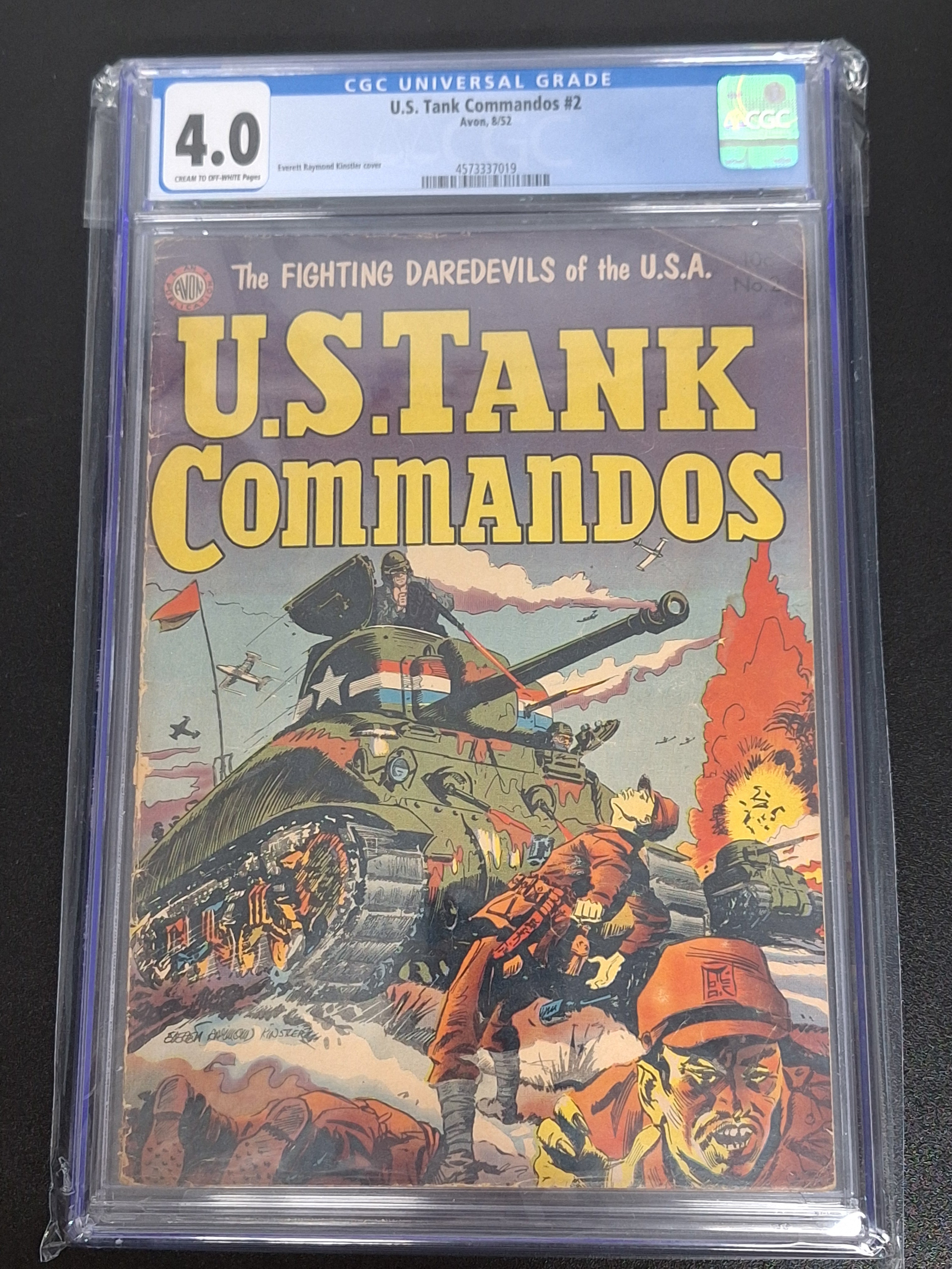 U.S. Tank Commandos 2 Avon 1952 Scarce Pre-Code Comic CGC 4.0