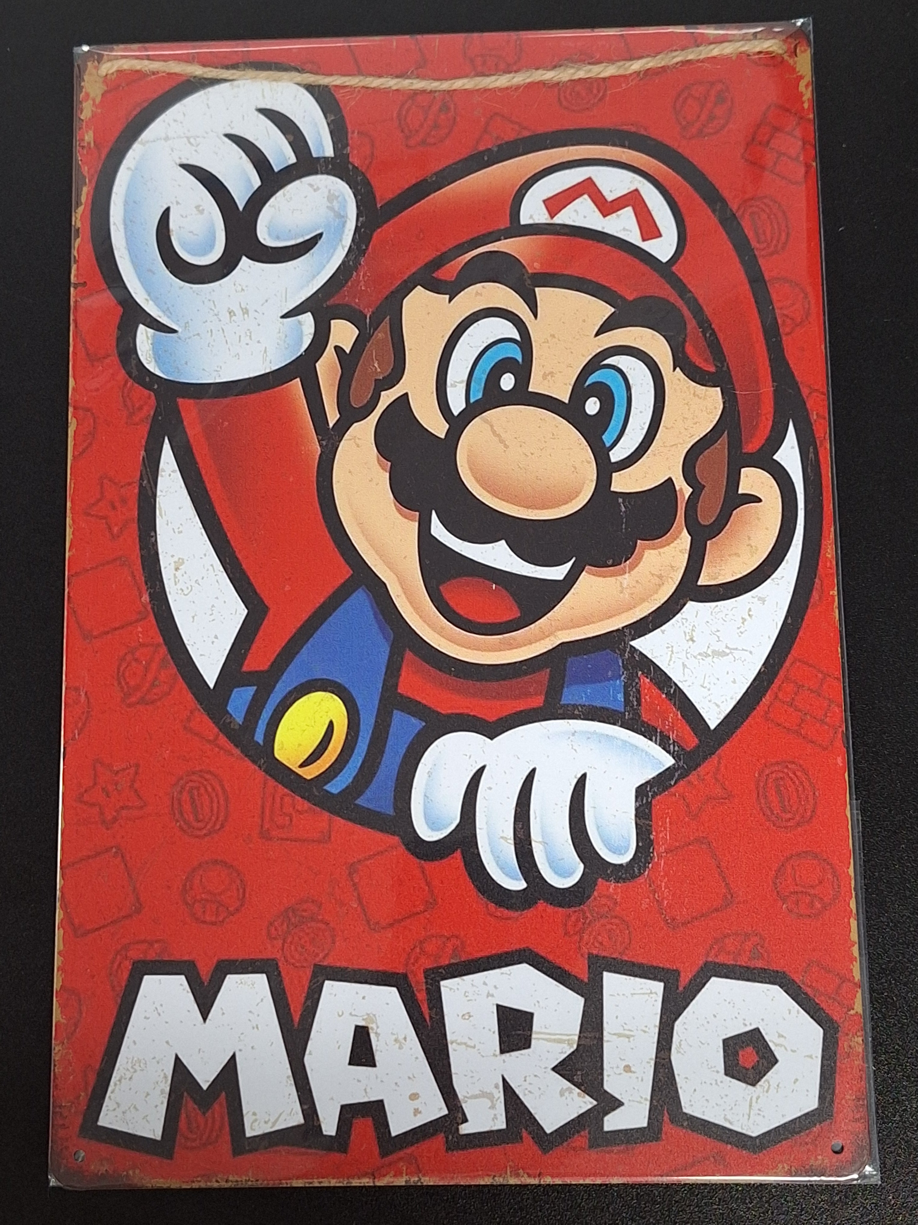 Metal Sign "Displate" - 12"x8" - Mario