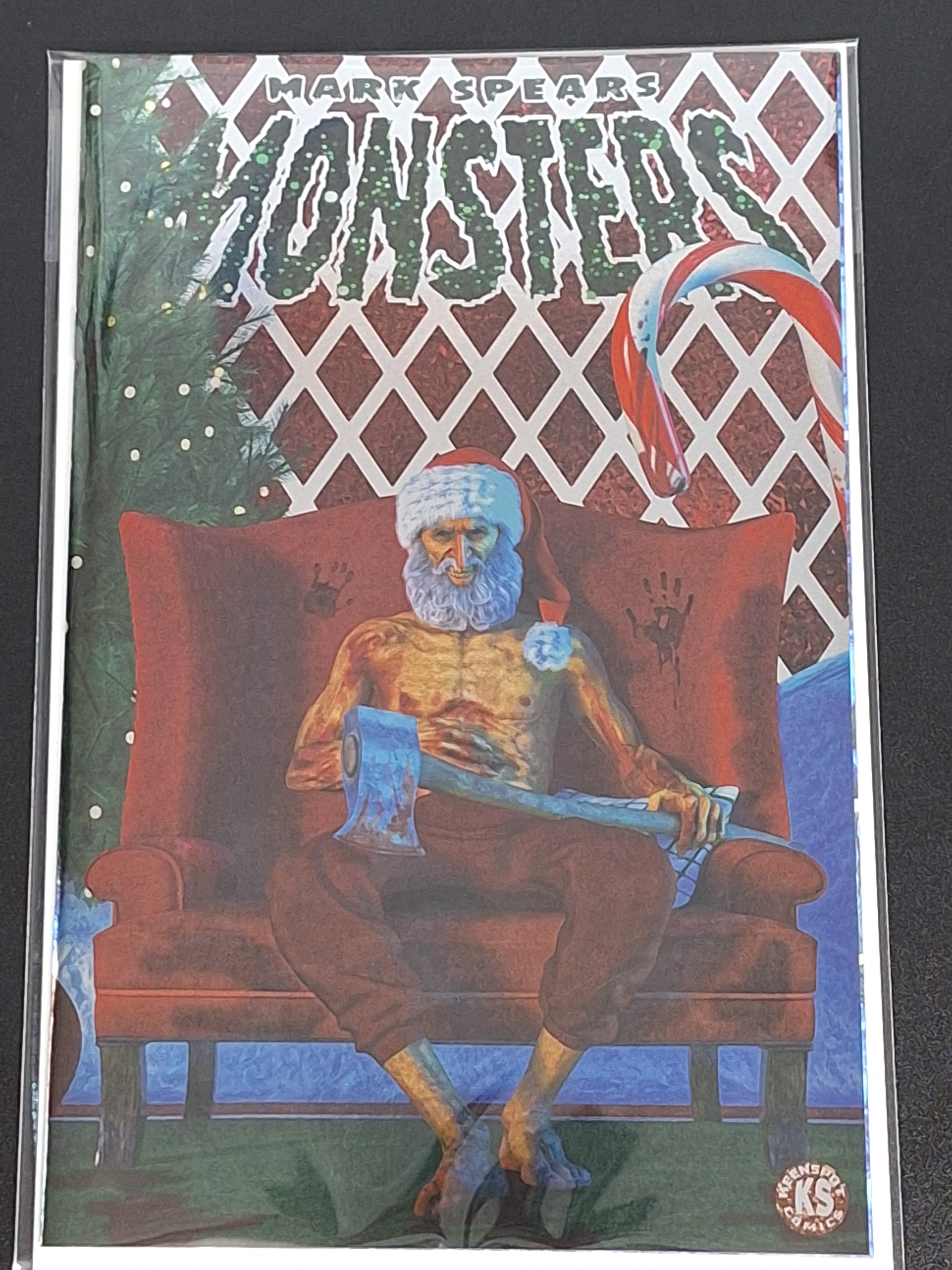 Mark Spears Monsters 8 Keenspot 2025 Blind Bag A62 Tinsel & Terror 1:666 Foil Variant