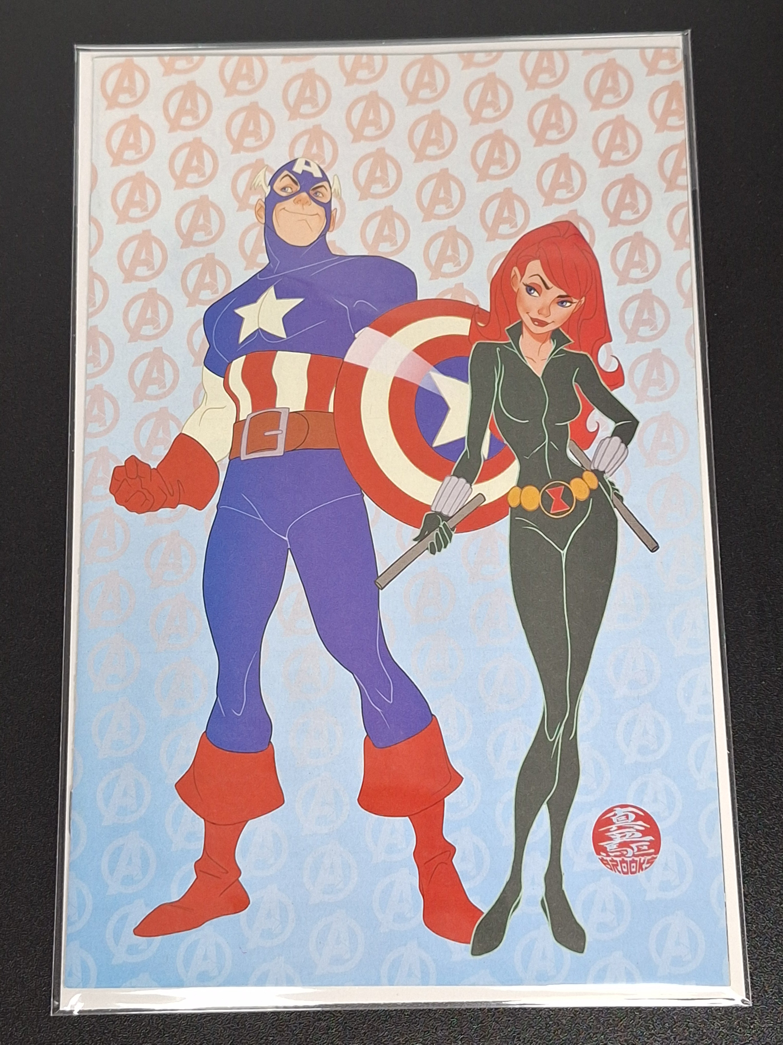 Captain American & Volstagg 1 Brooks Retailer Incentive 1:50 Virgin Variant