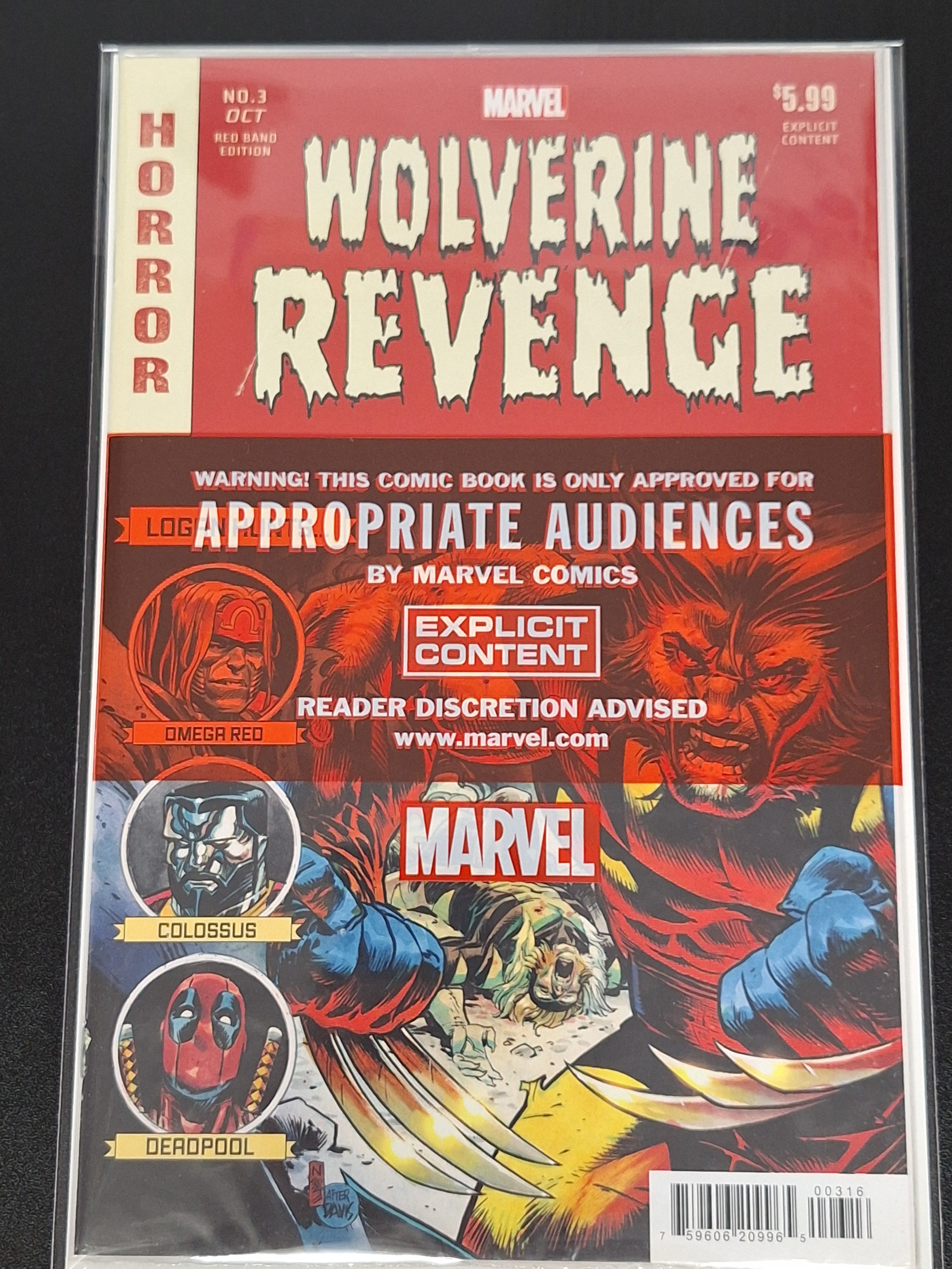 Wolverine Revenge Red Band 3 Nic Klein Retailer Incentive 1:25 Variant