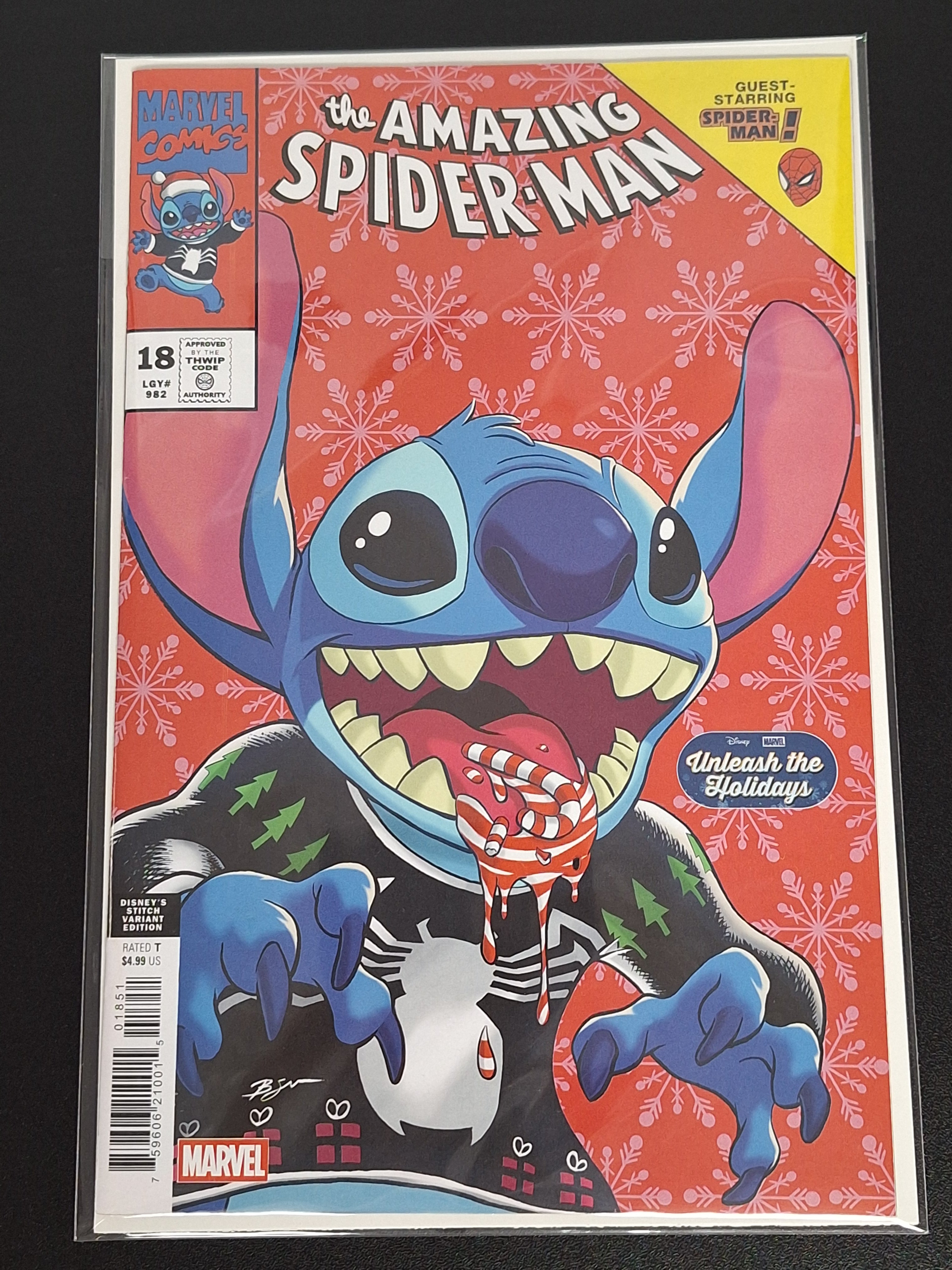 Amazing Spider-Man 18 Marvel 2026 Disney Stitch Homage Variant