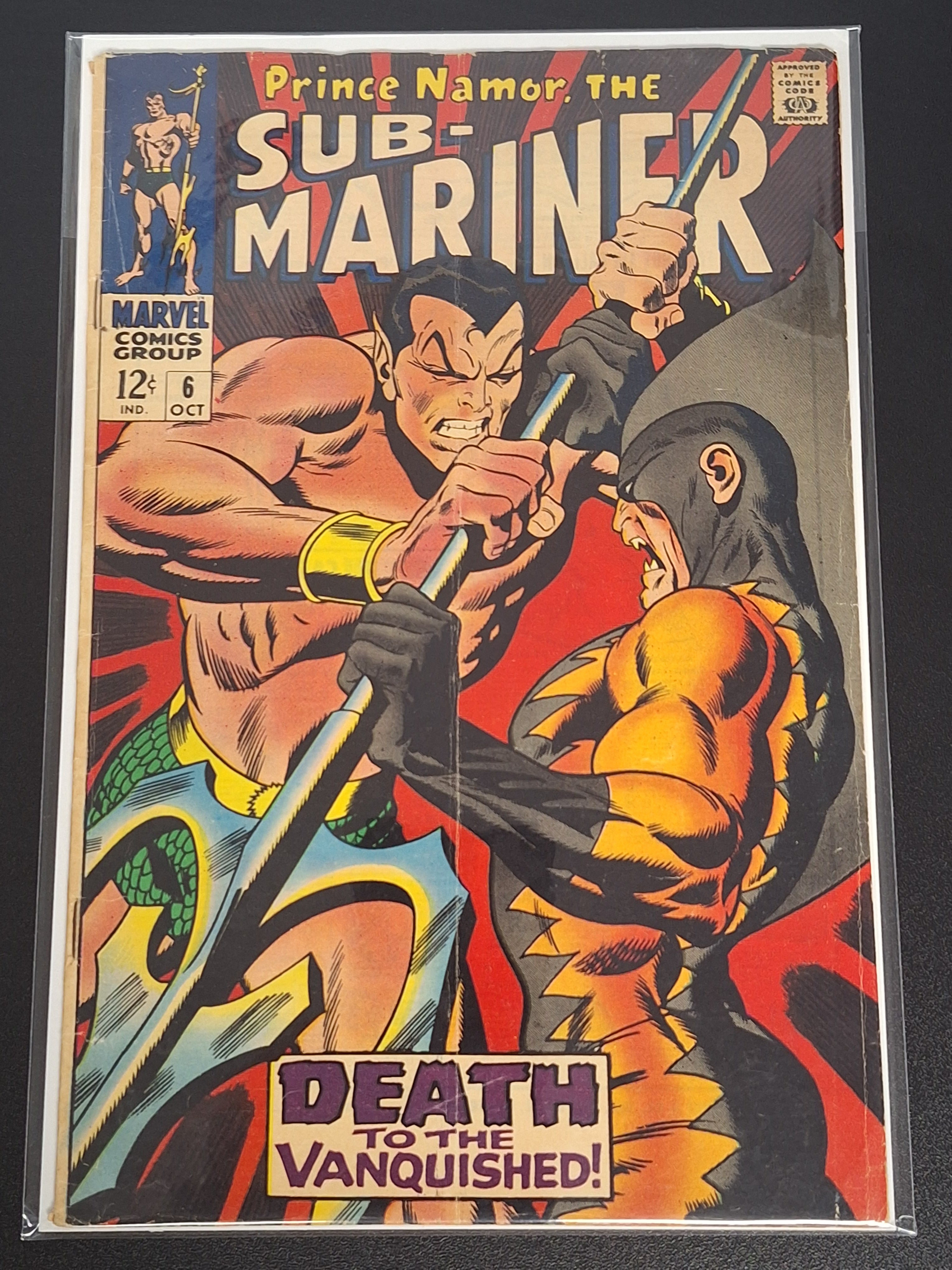 Sub-Mariner 6 Marvel 1968 2nd Tiger Shark