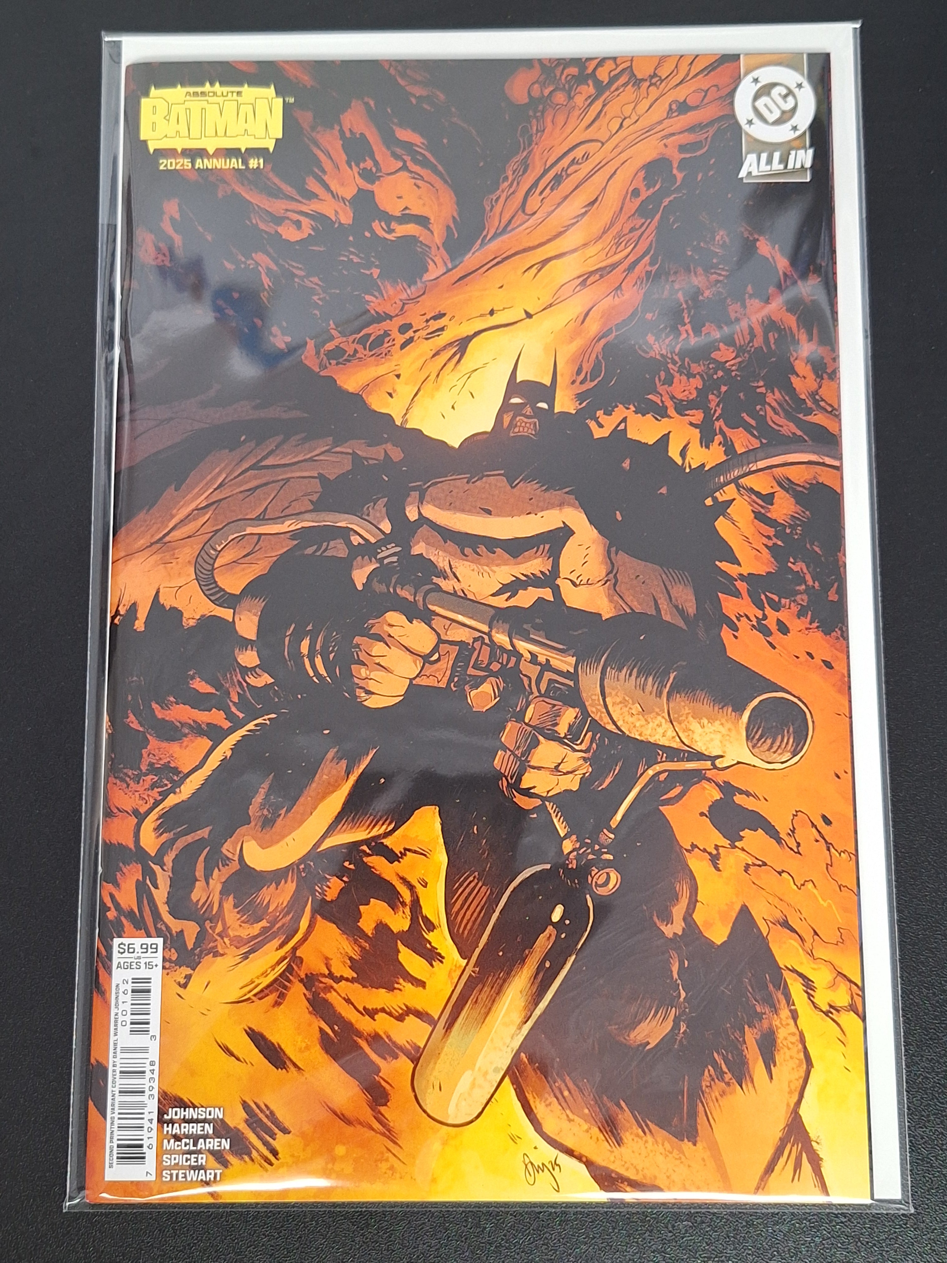 Absolute Batman Annual 1 DC 2026 Second Printing Johnson Flamethrower Variant