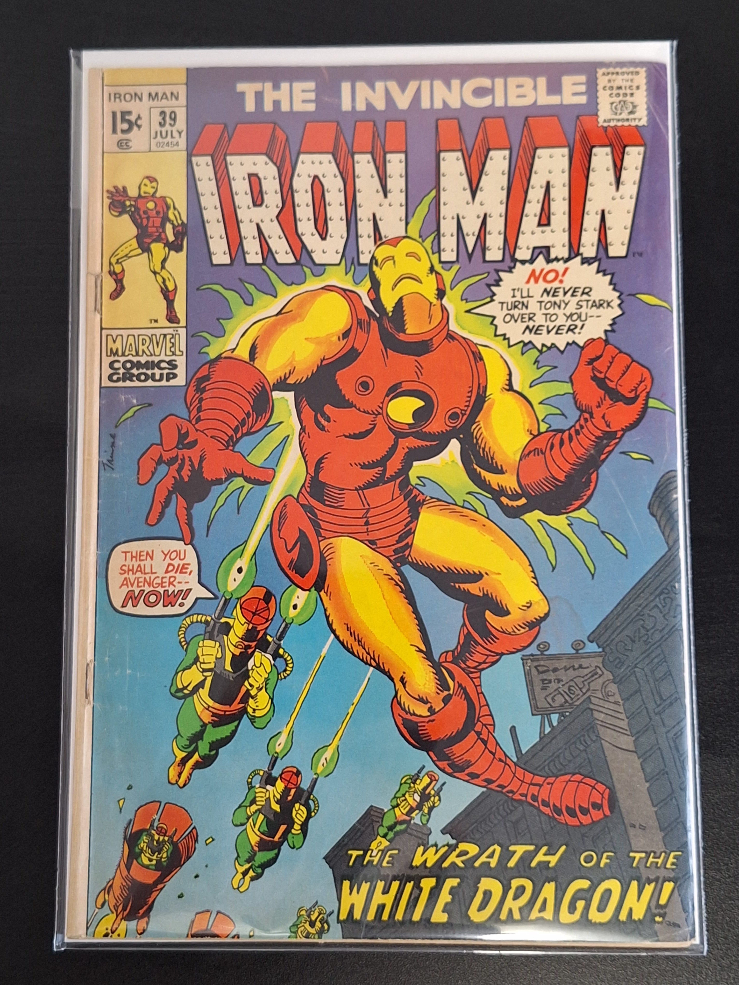 Iron Man 39 Marvel 1971 1st App of The White Dragon