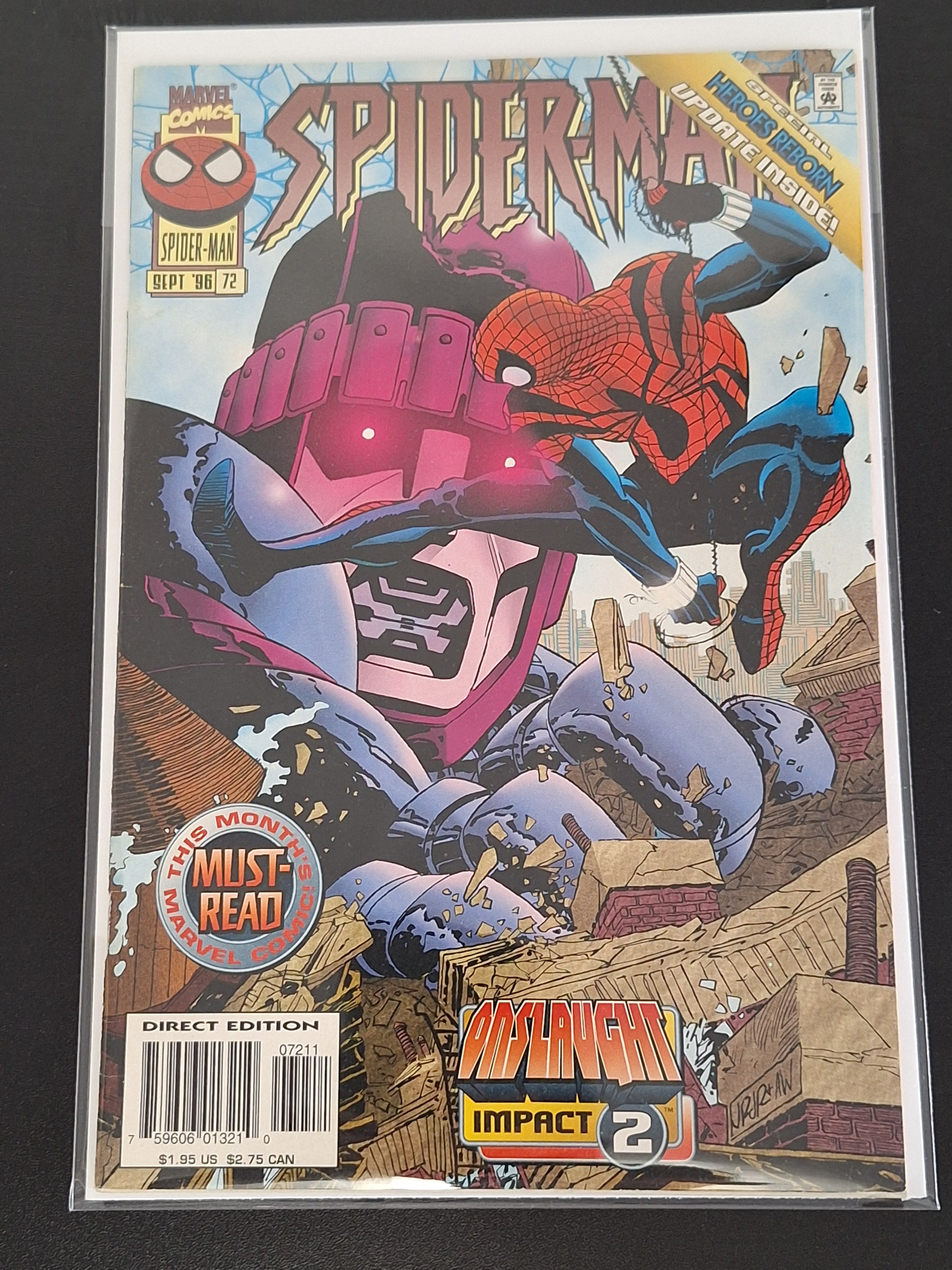 Spider-Man 72 Marvel 1996 Onslaught