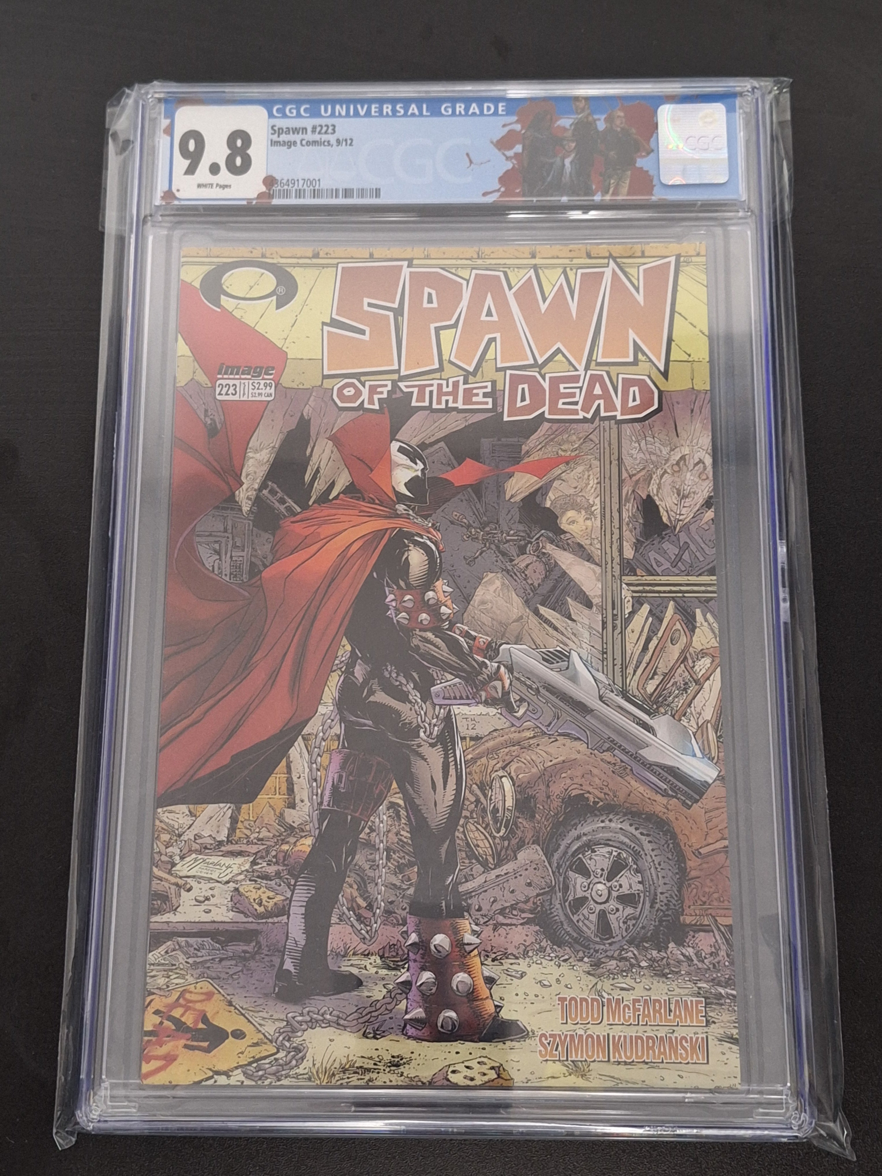 Spawn 233 Image 2012 Walking Dead Homage Custom Label CGC 9.8