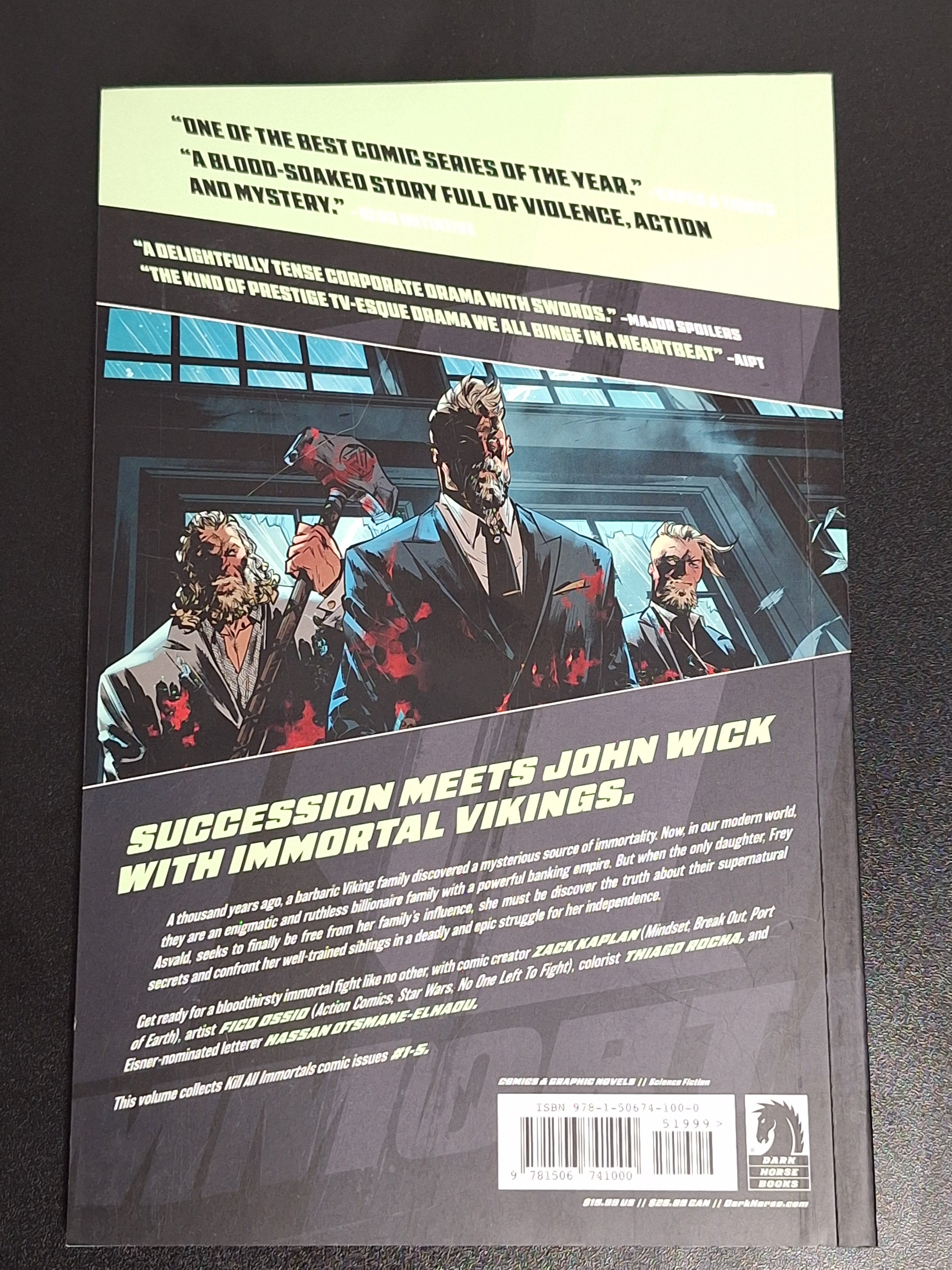 Kill All Immortals Volume One TPB Dark Horse Comics