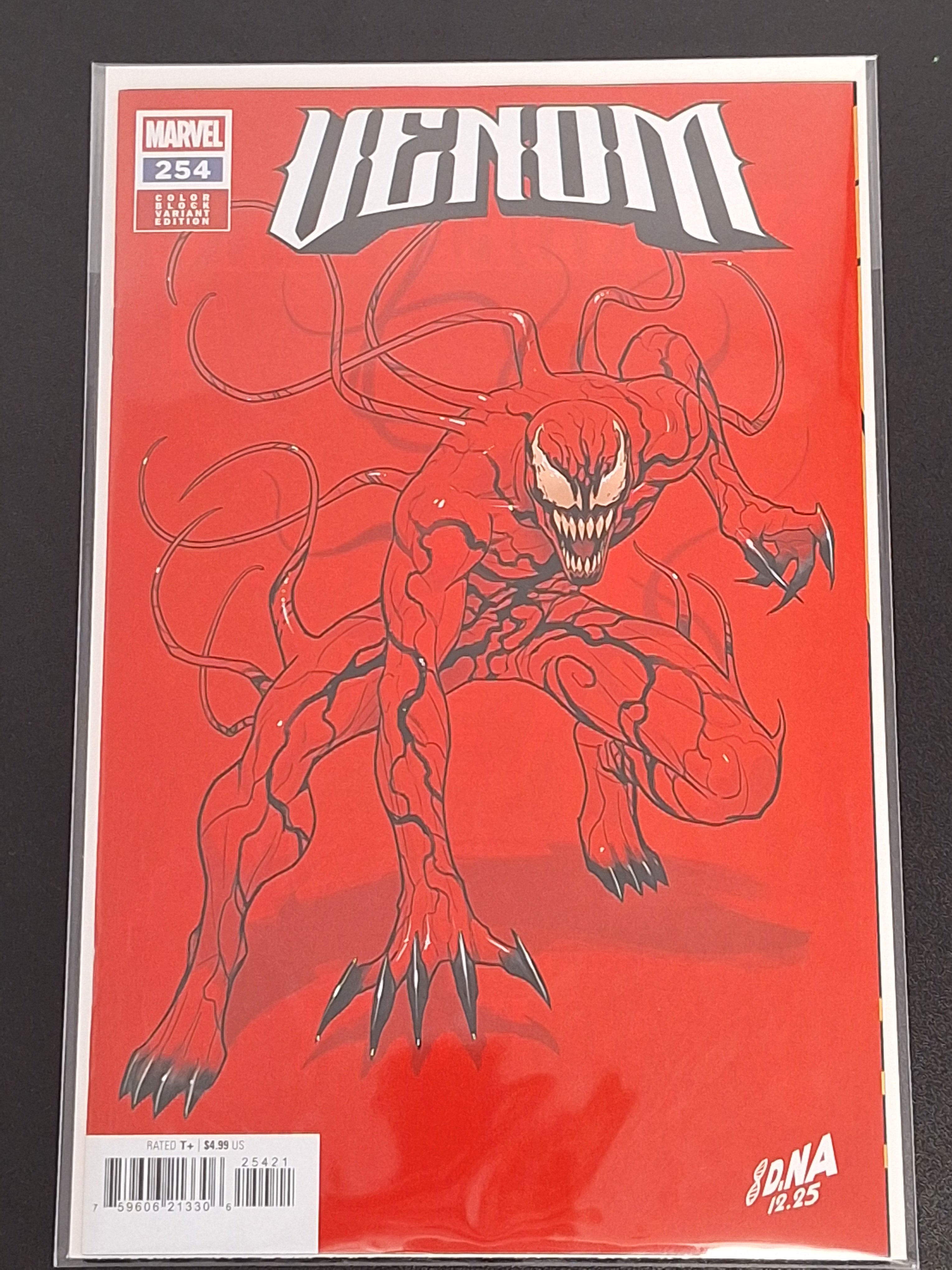 Venom 254 Marvel 2026 David Nakayama Color Block Variant