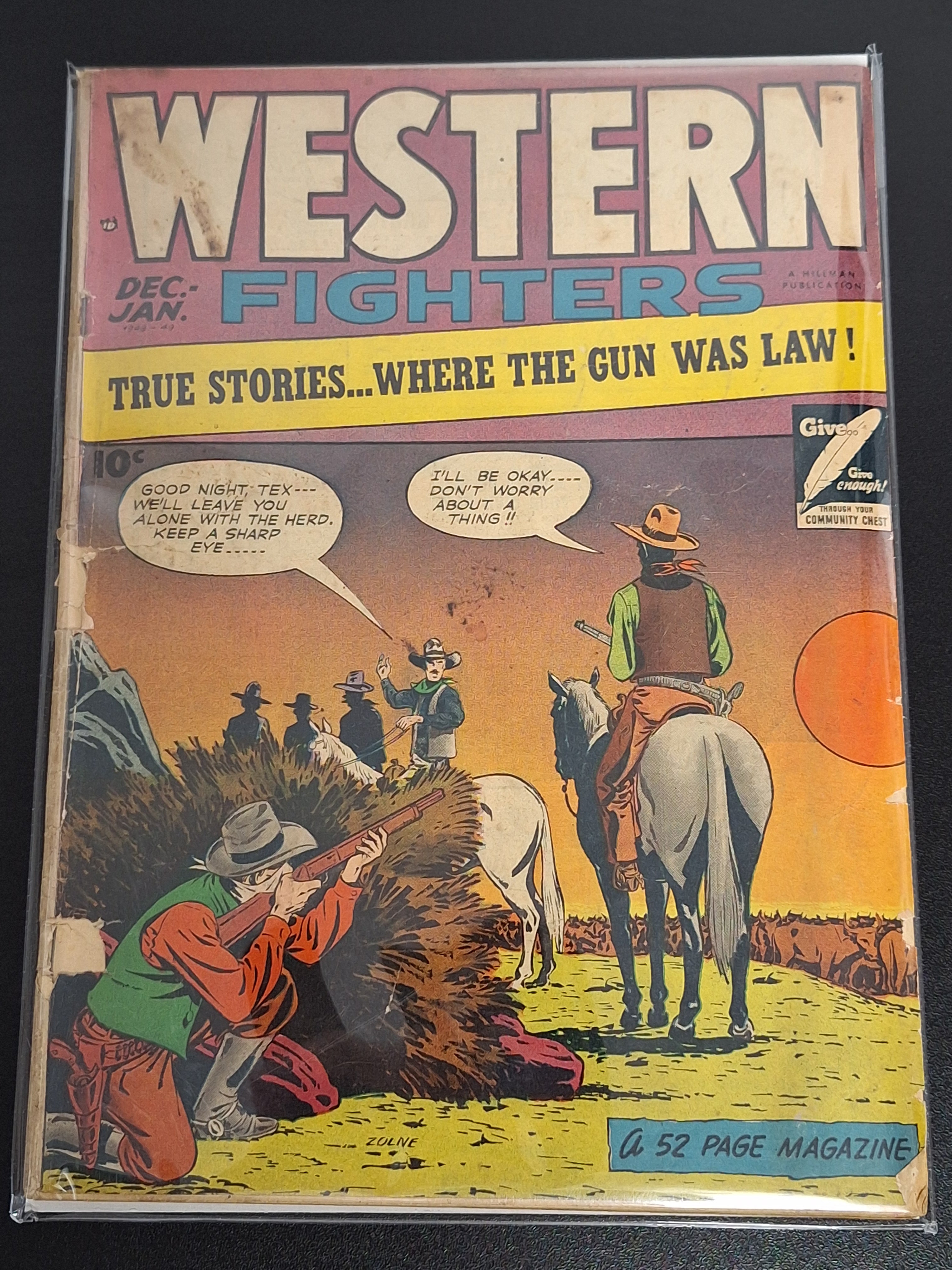 Western Fighters 5 Hillman Publications 1948 Golden Age