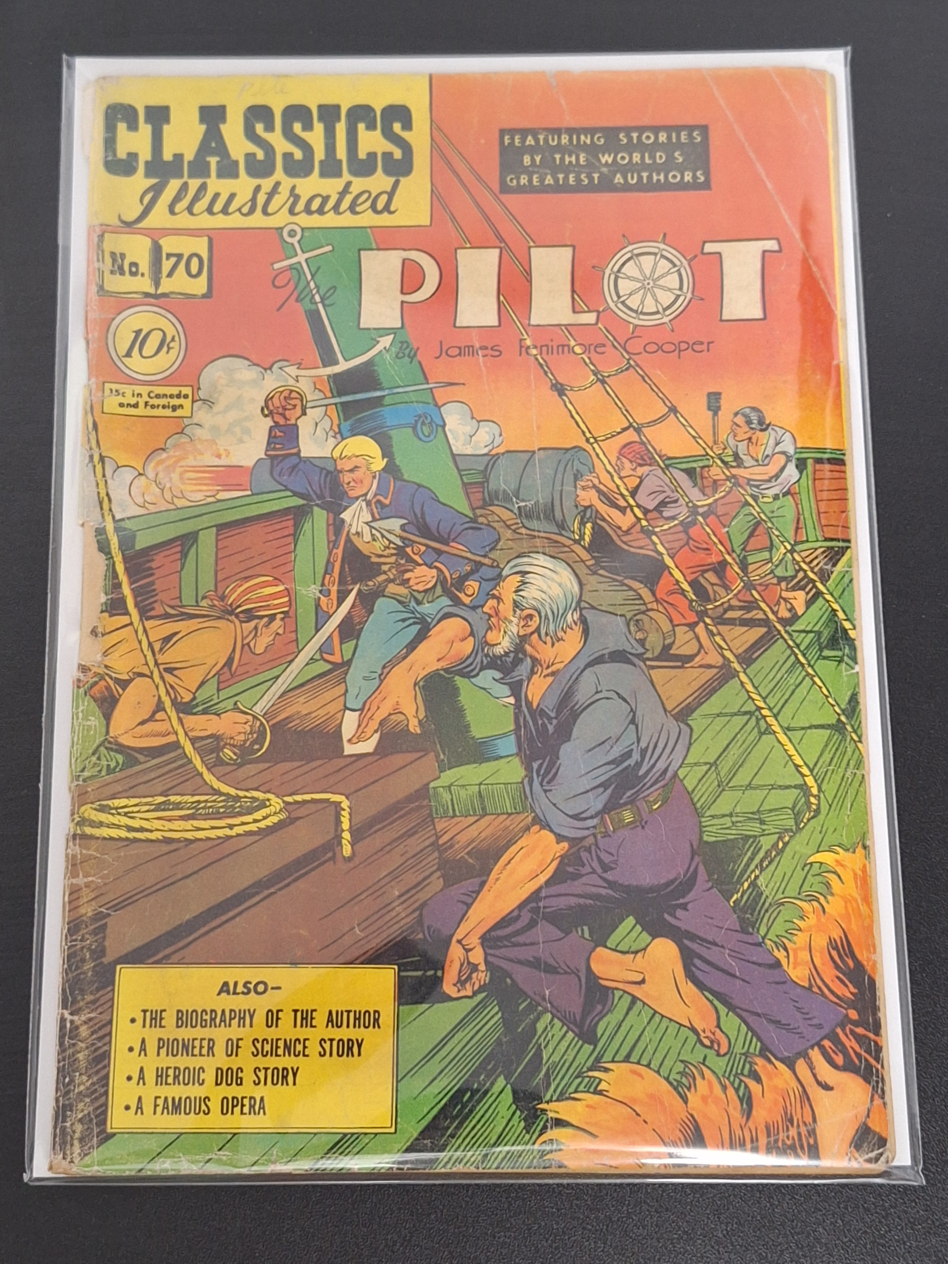 Classics Illustrated 70 The Pilot By James Fenimore Cooper 1950