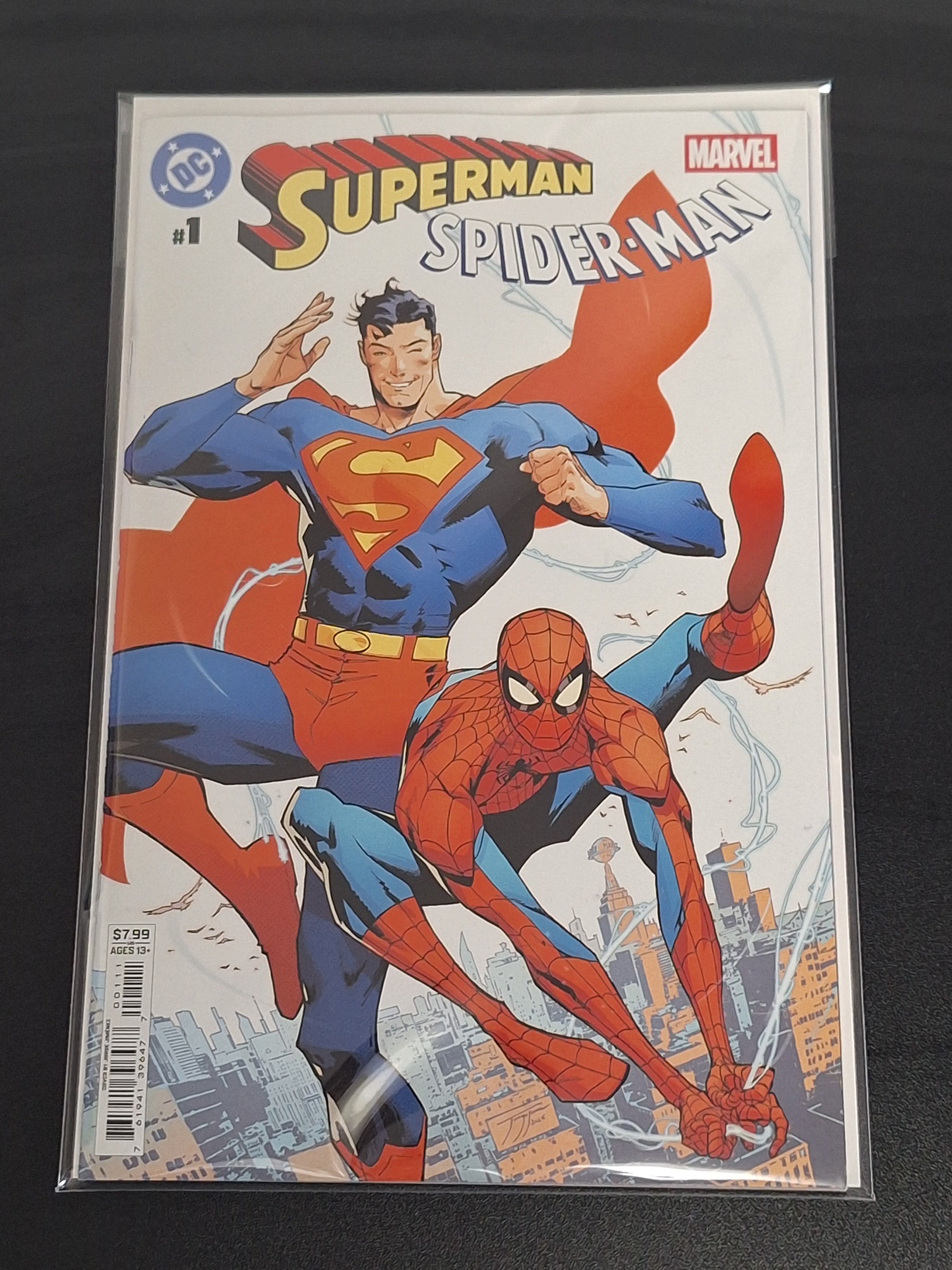 Superman Spider-Man 1 DC Marvel 2026 Cover A Jorge Jimenez