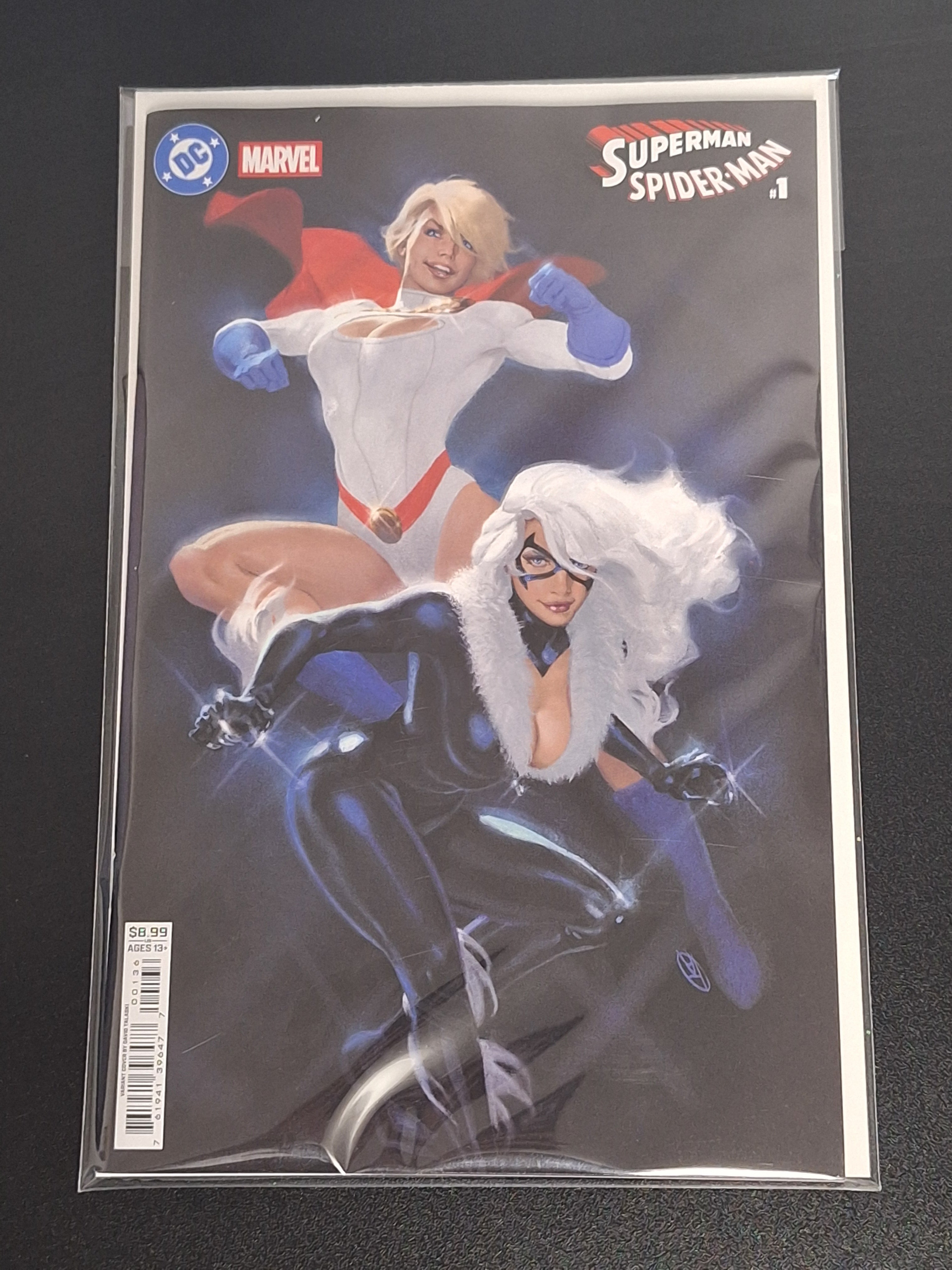 Superman Spider-Man 1 DC Marvel 2026 David Talaski Variant