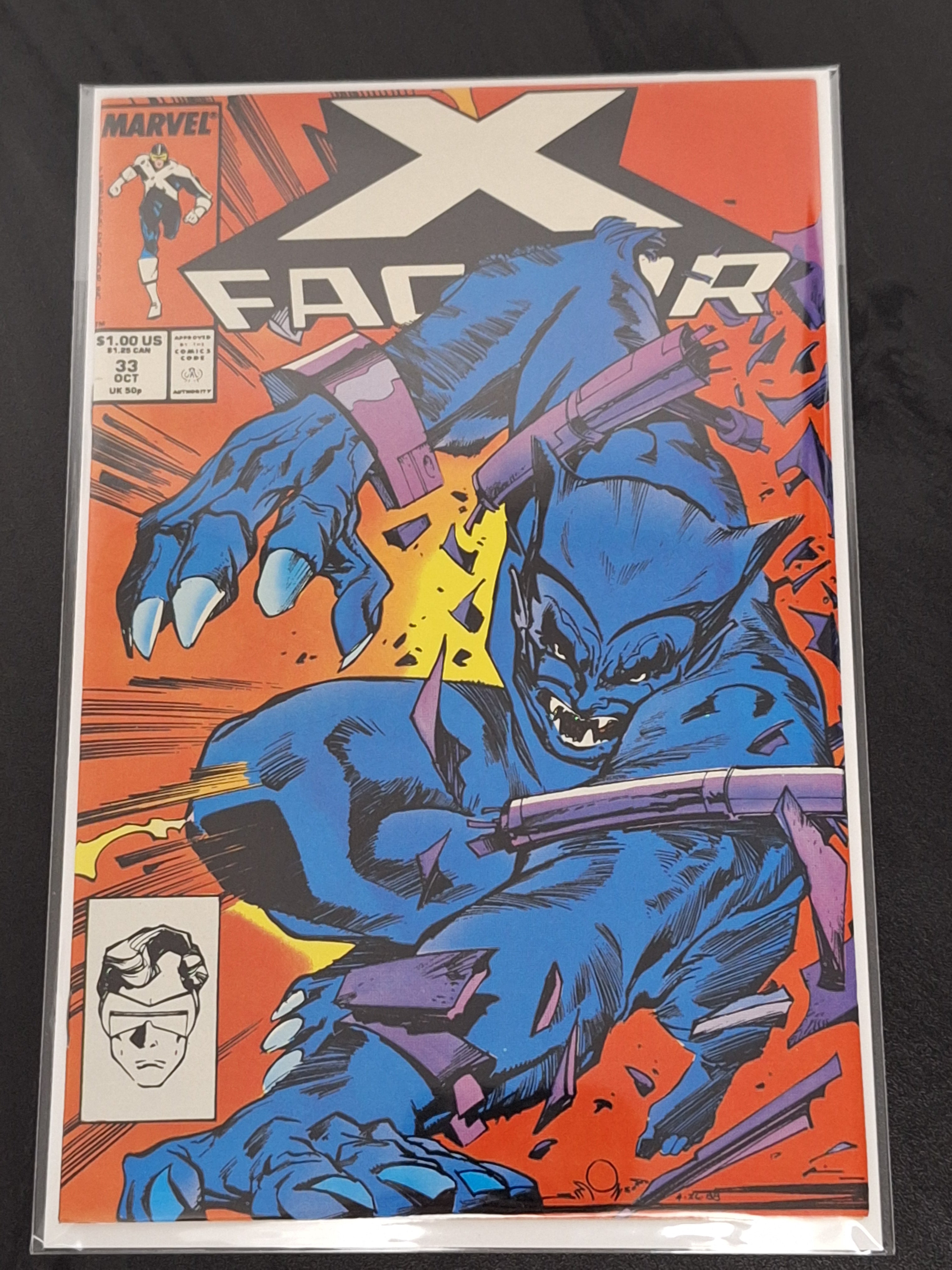 X-Factor 33 Marvel 1988 Beast Cover