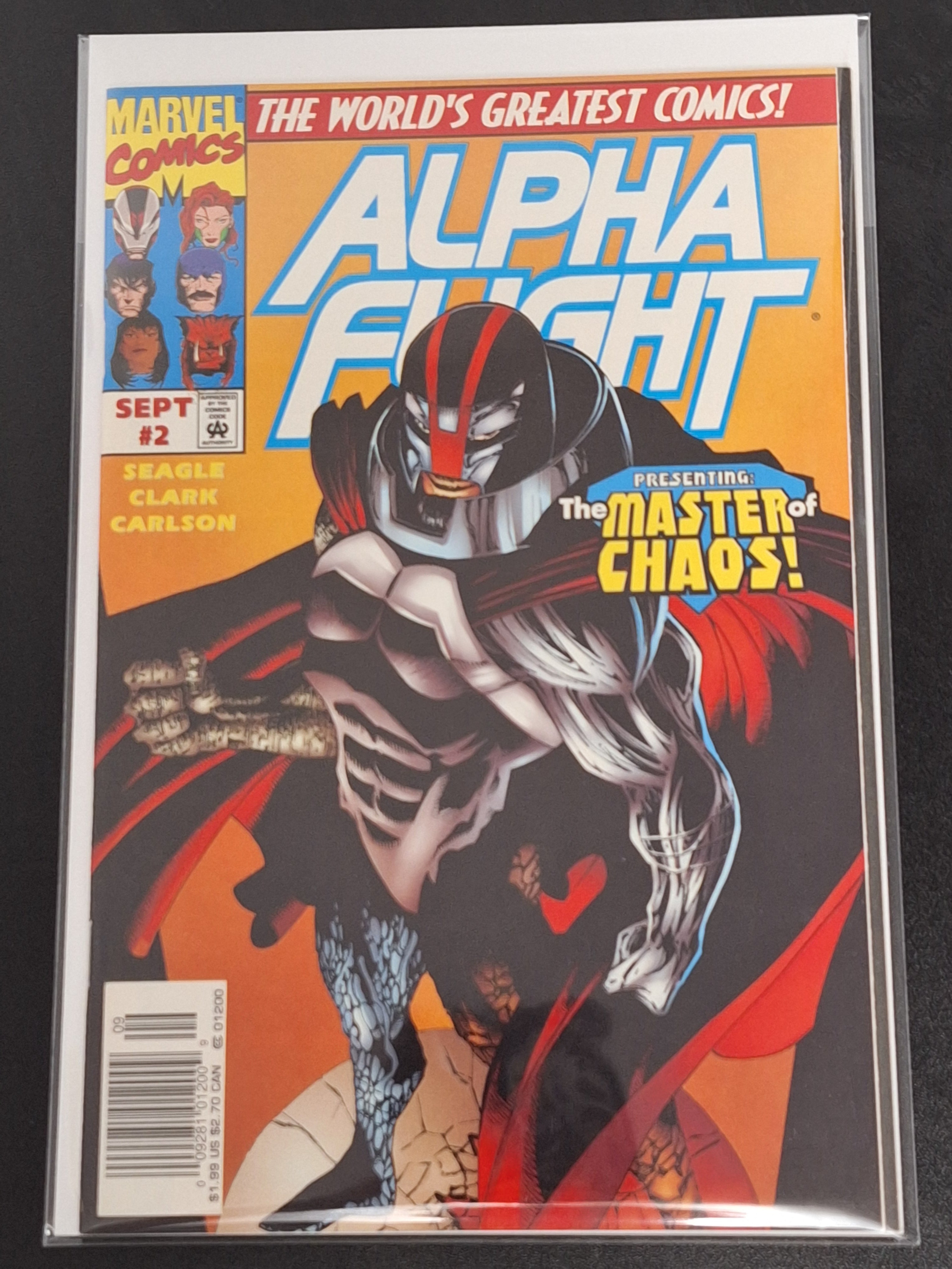 Alpha Flight 2 Marvel 1997 Scarce Newsstand Master of Chaos