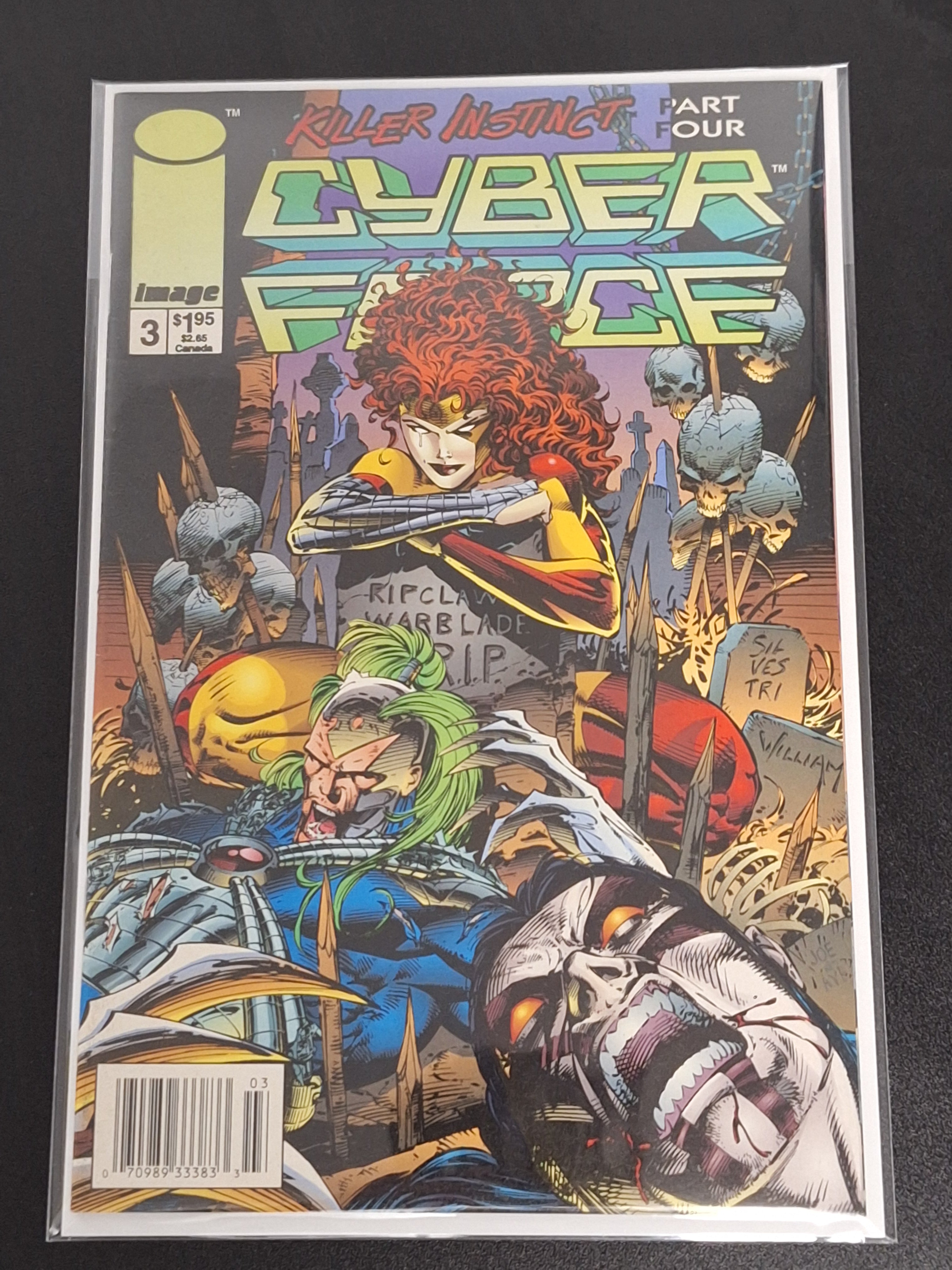 Cyber Force 3 Image Comics 1993 Scarce Newsstand