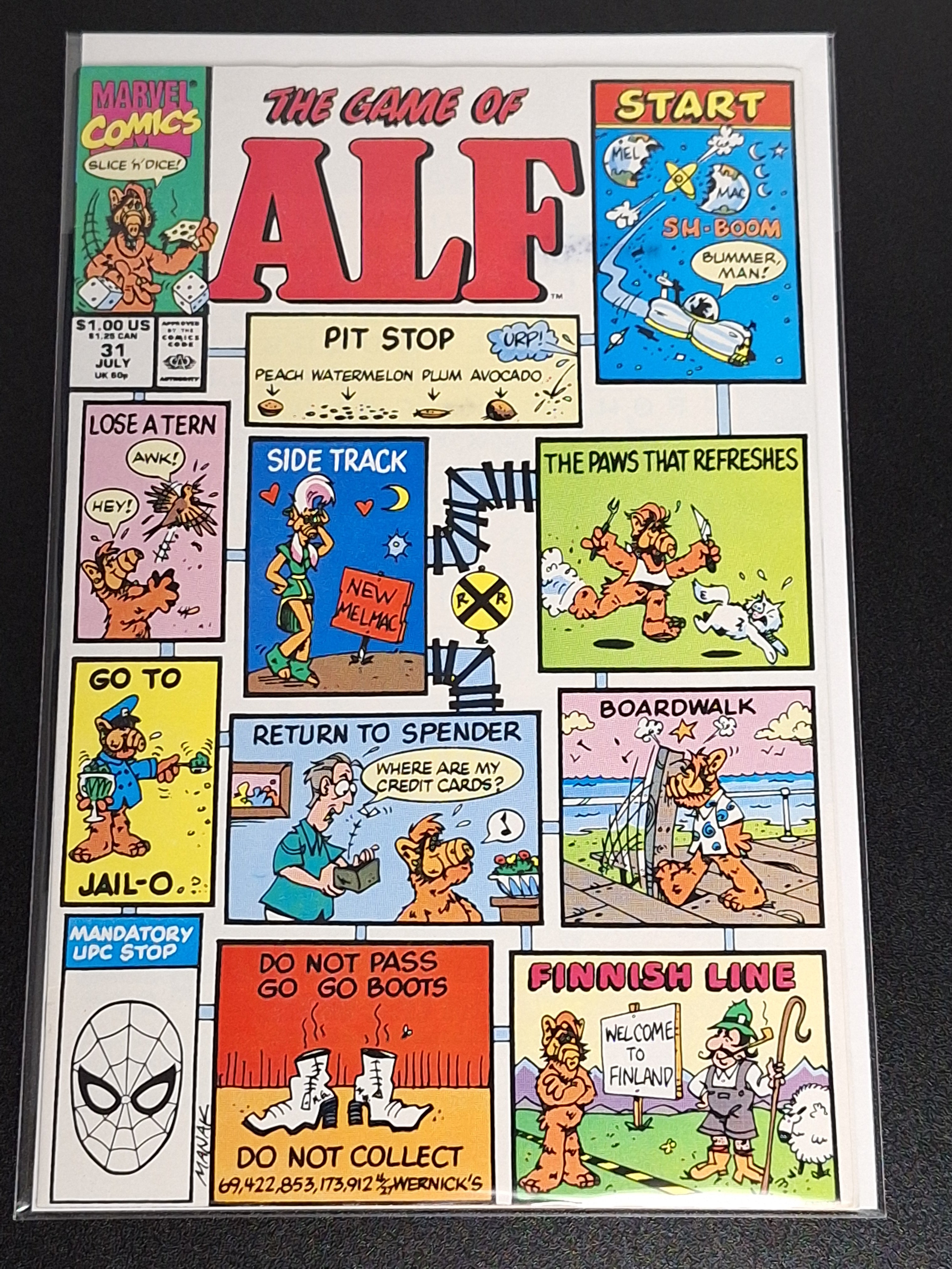 Alf 31 Marvel 1990 Board Game Cover