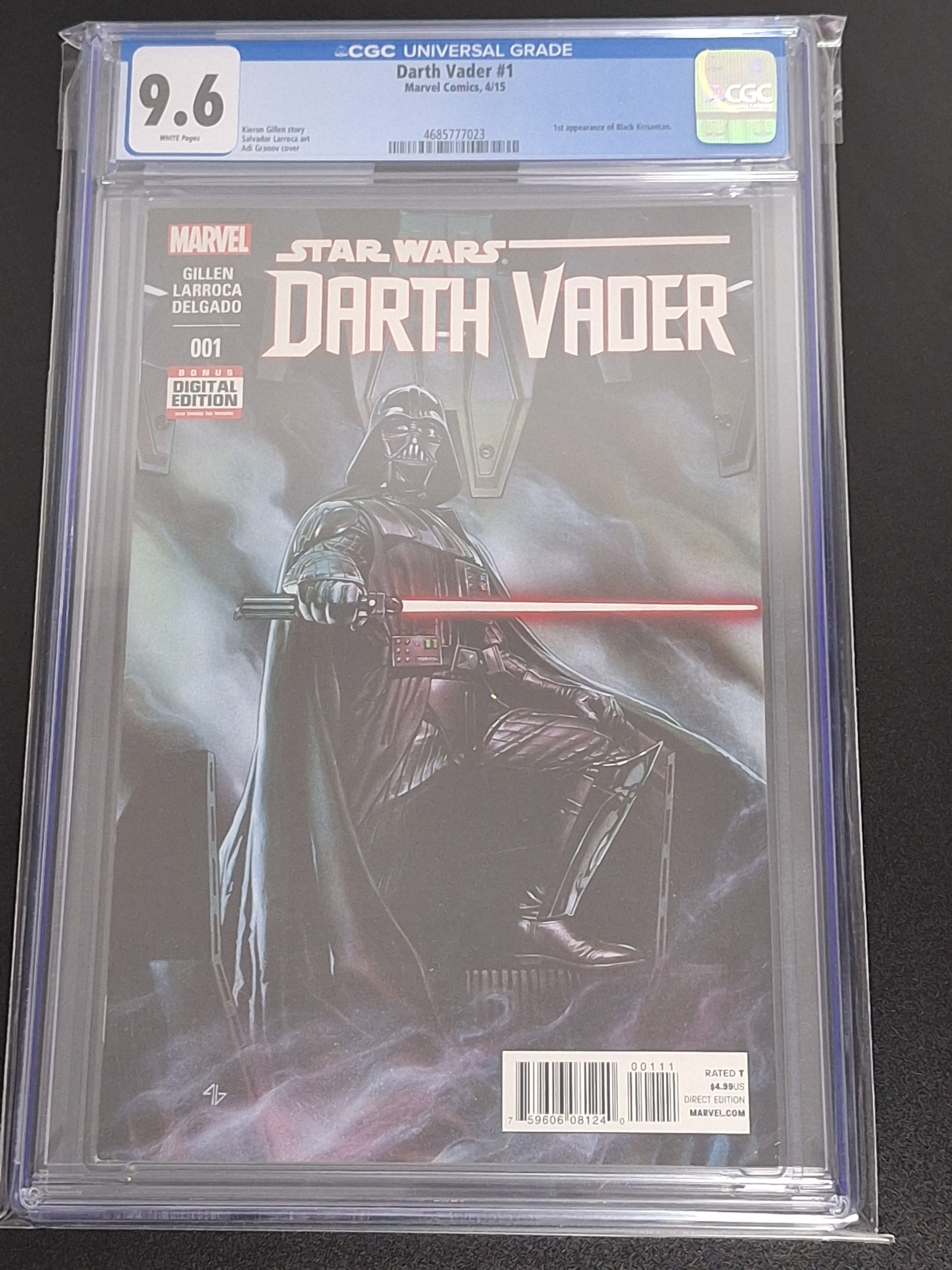 Darth Vader 1 Marvel 2015 CGC 9.6 1st Printing 1st App of Black Krrsantan